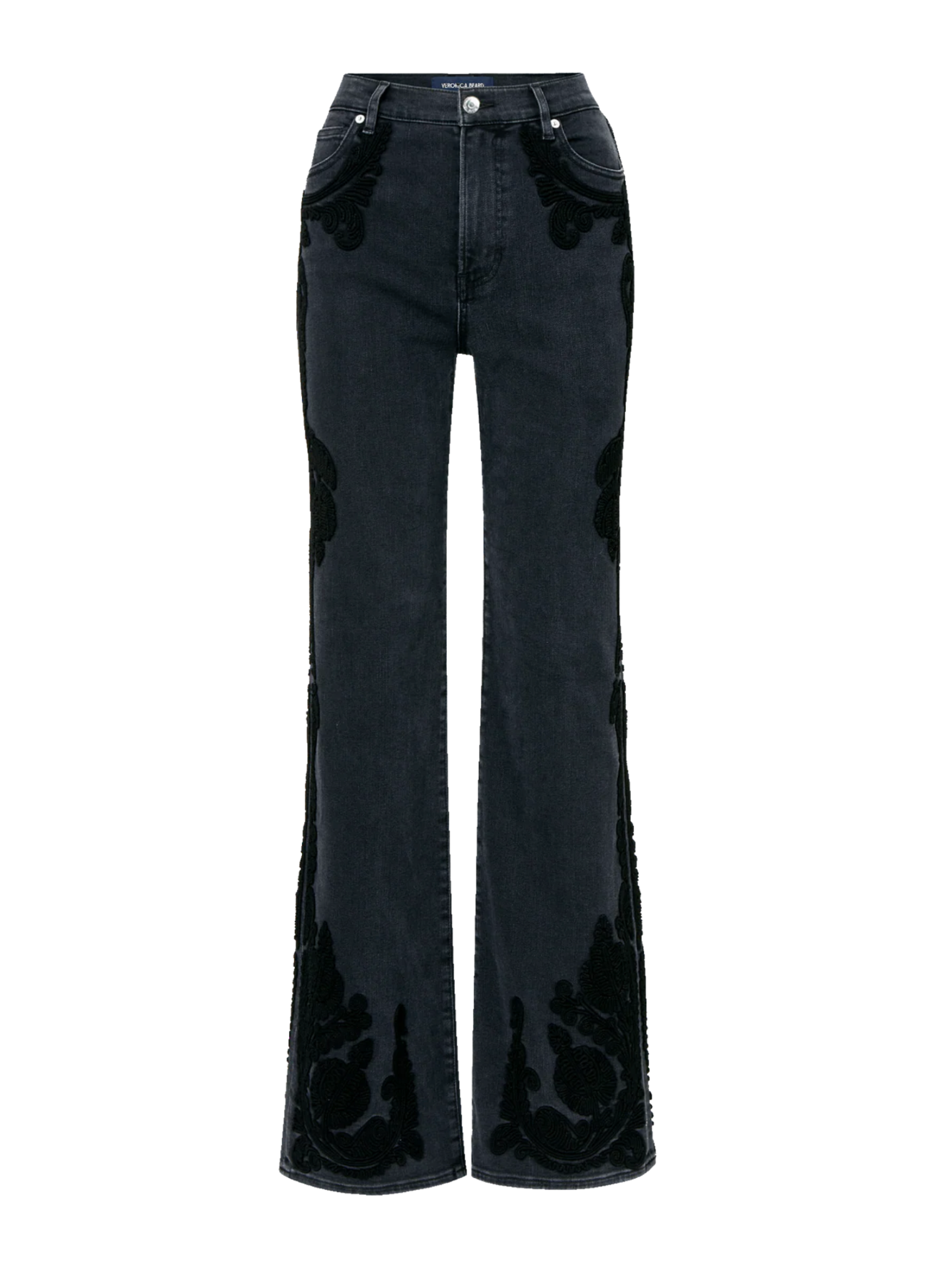 Crosbie High Rise Wide Leg - Washed Onyx