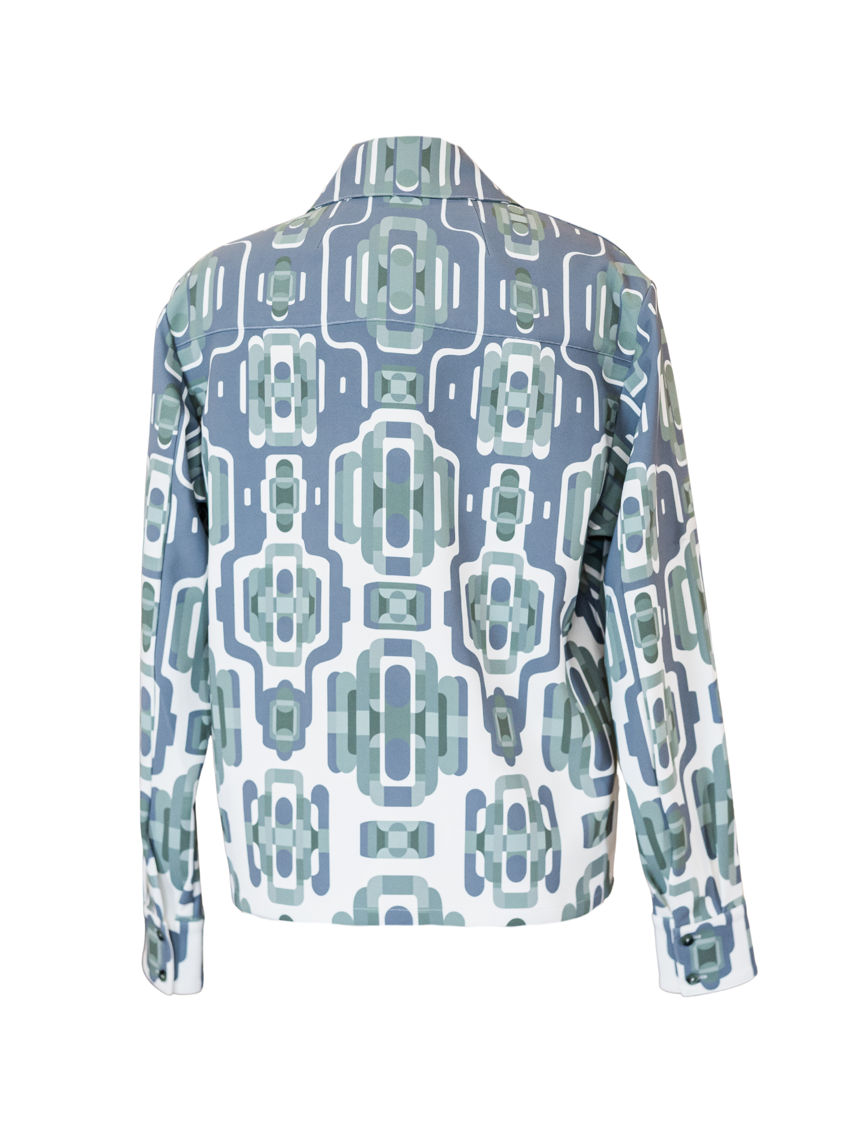 Kalisz Jacket - Blue/Sage Print