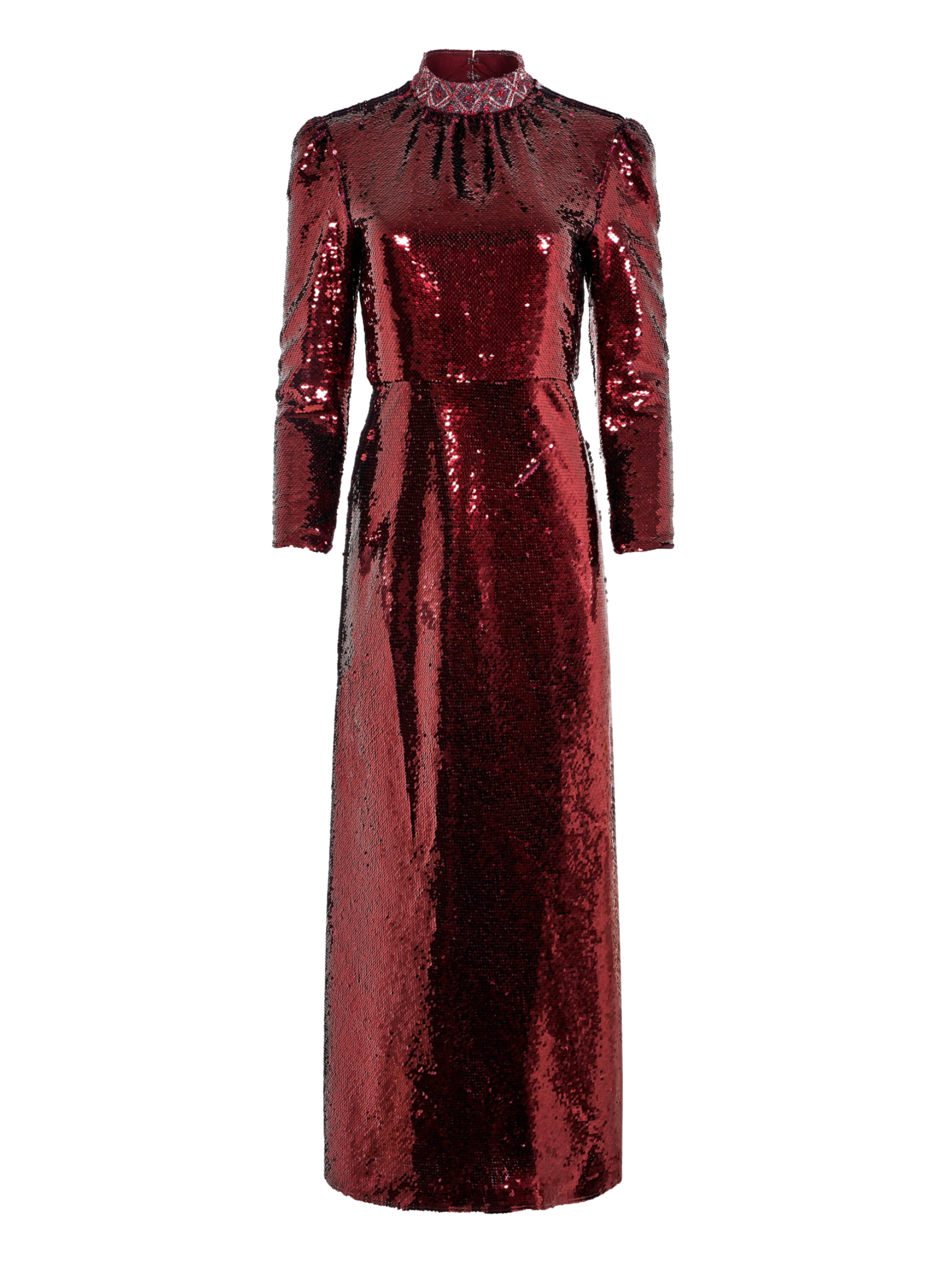Jenna Dress - Deep Garnet