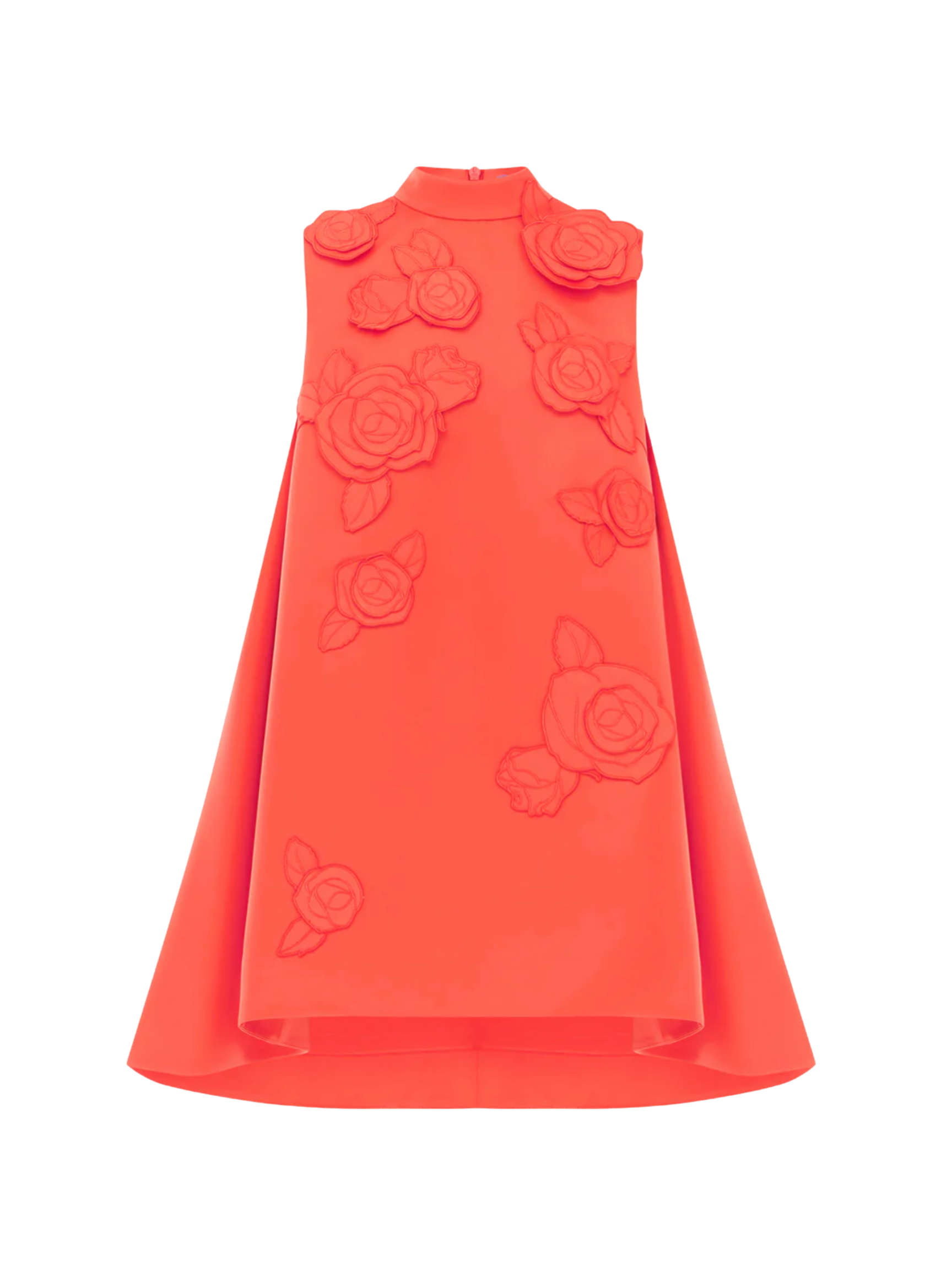 Fallon Applique Floral Mini Dress - Saffron