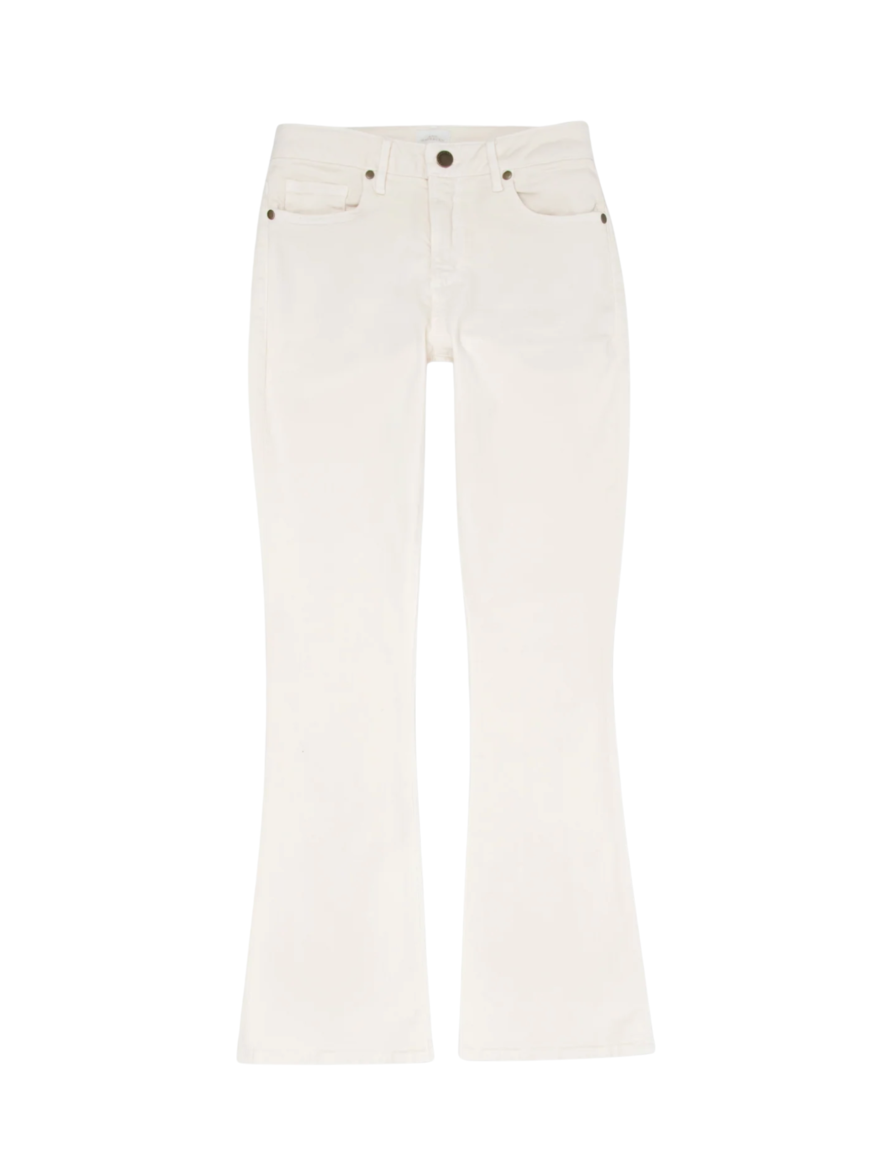 Flare Cropped 5-Pocket Jean - Natural