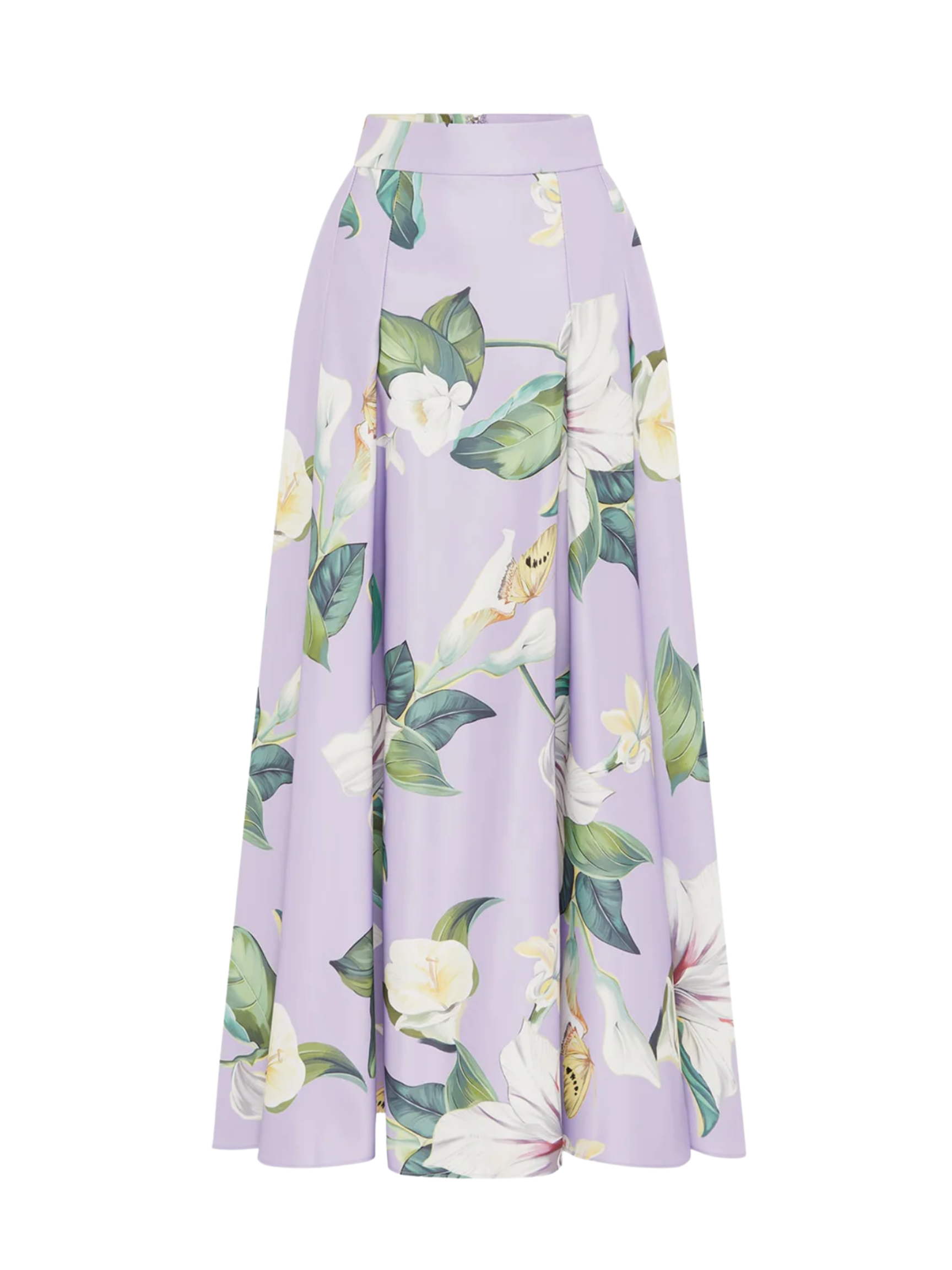 Rhiannan Skirt - Lily Blossom Print in Lilac