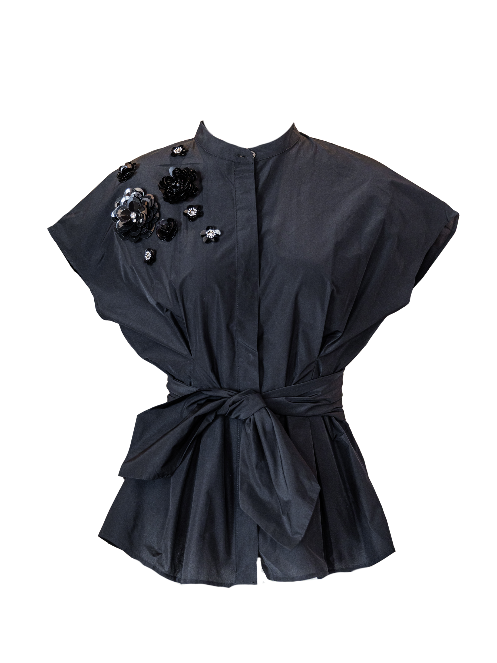 Taffeta Blouse - Black