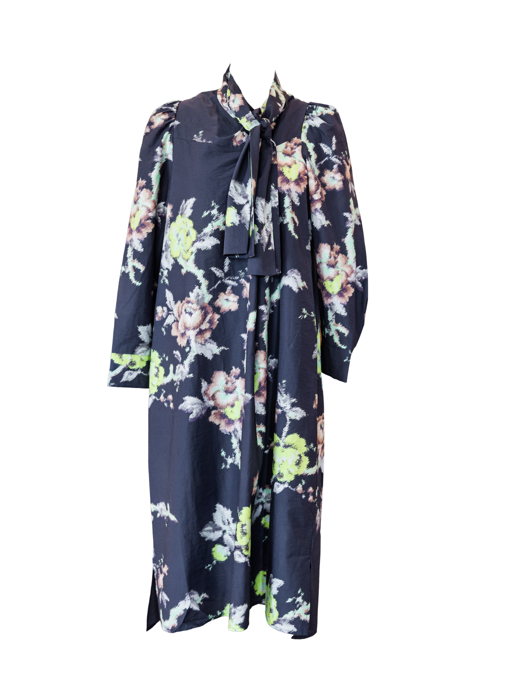 Floral Long Sleeve Dress - Indian Flower