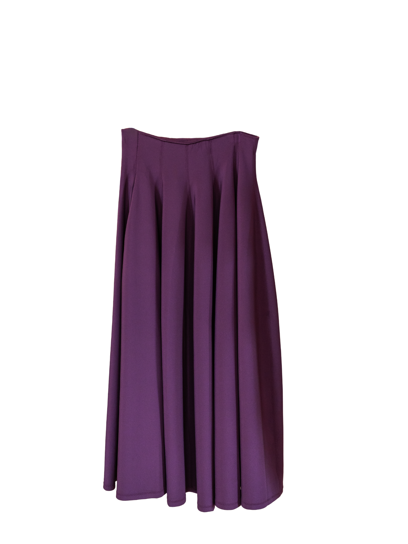 Rea High Waist Midi Skirt - Mahogany
