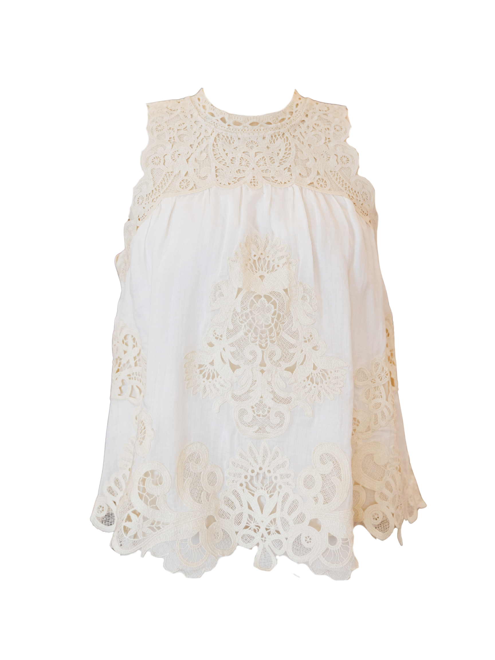 Medina Lace Tank Top - Cream