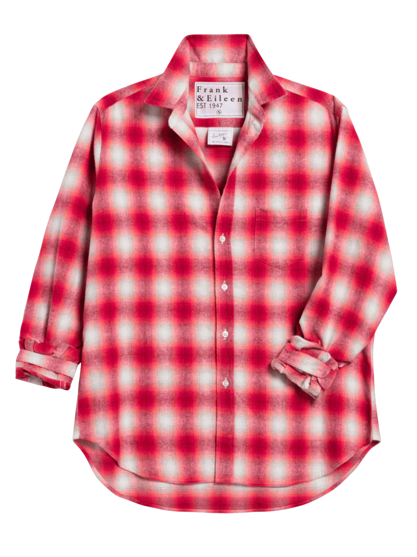Eileen -  Dark Pink, White Plaid
