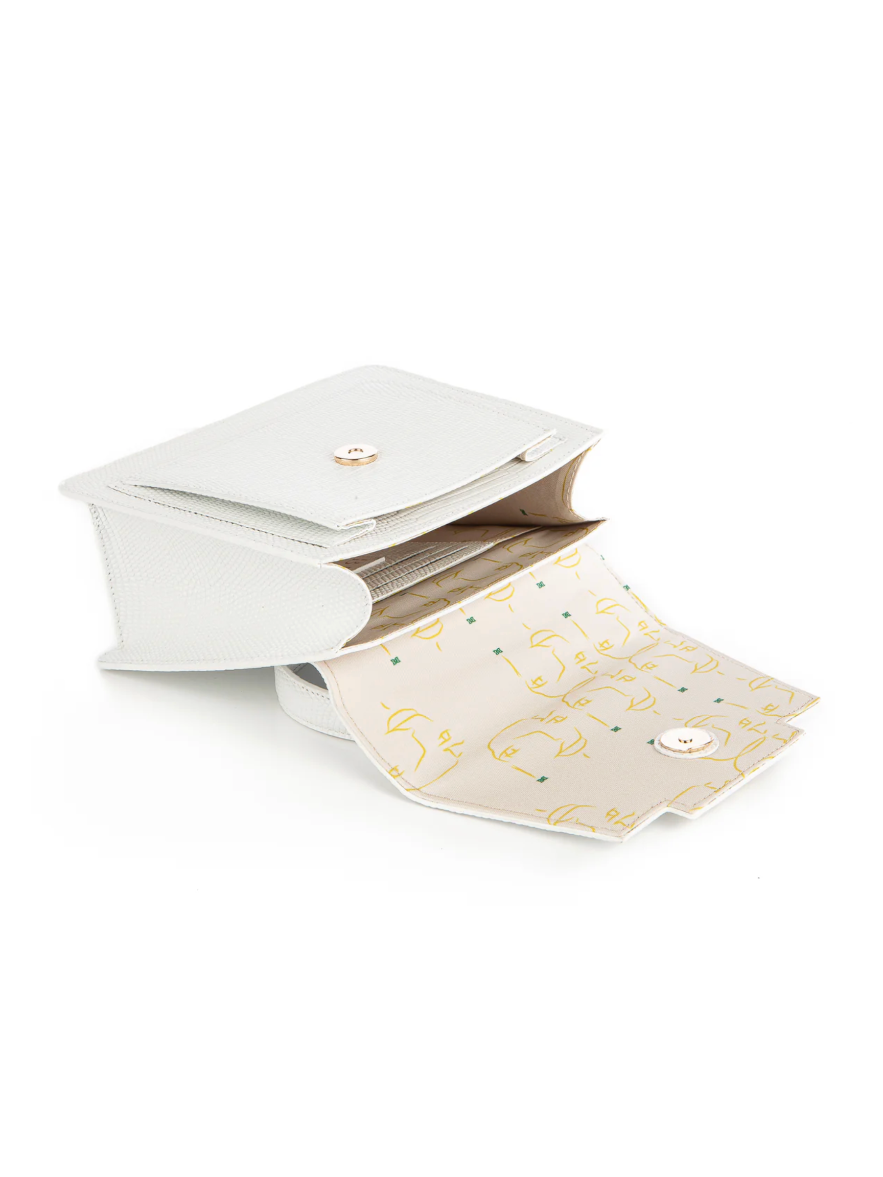 The Isabel Bag - White Lizard