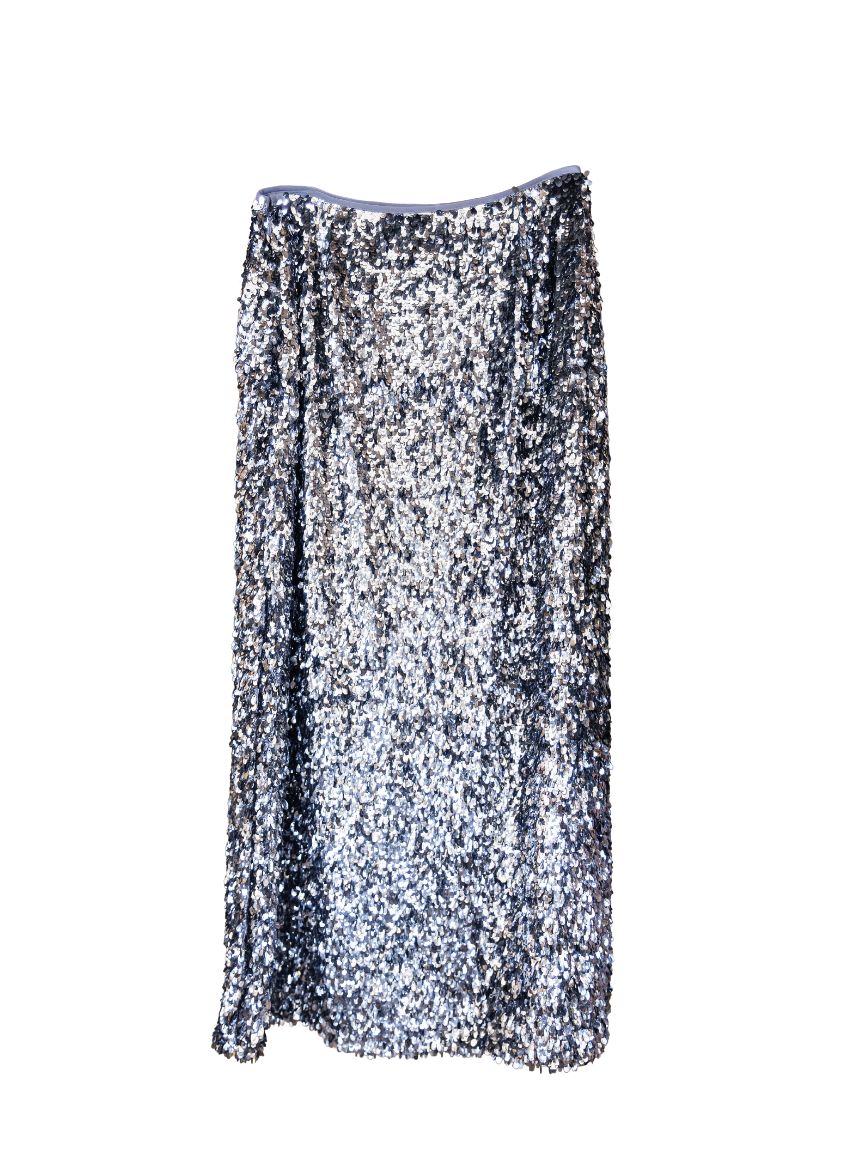 Nylah Teardrop Skirt - Silver