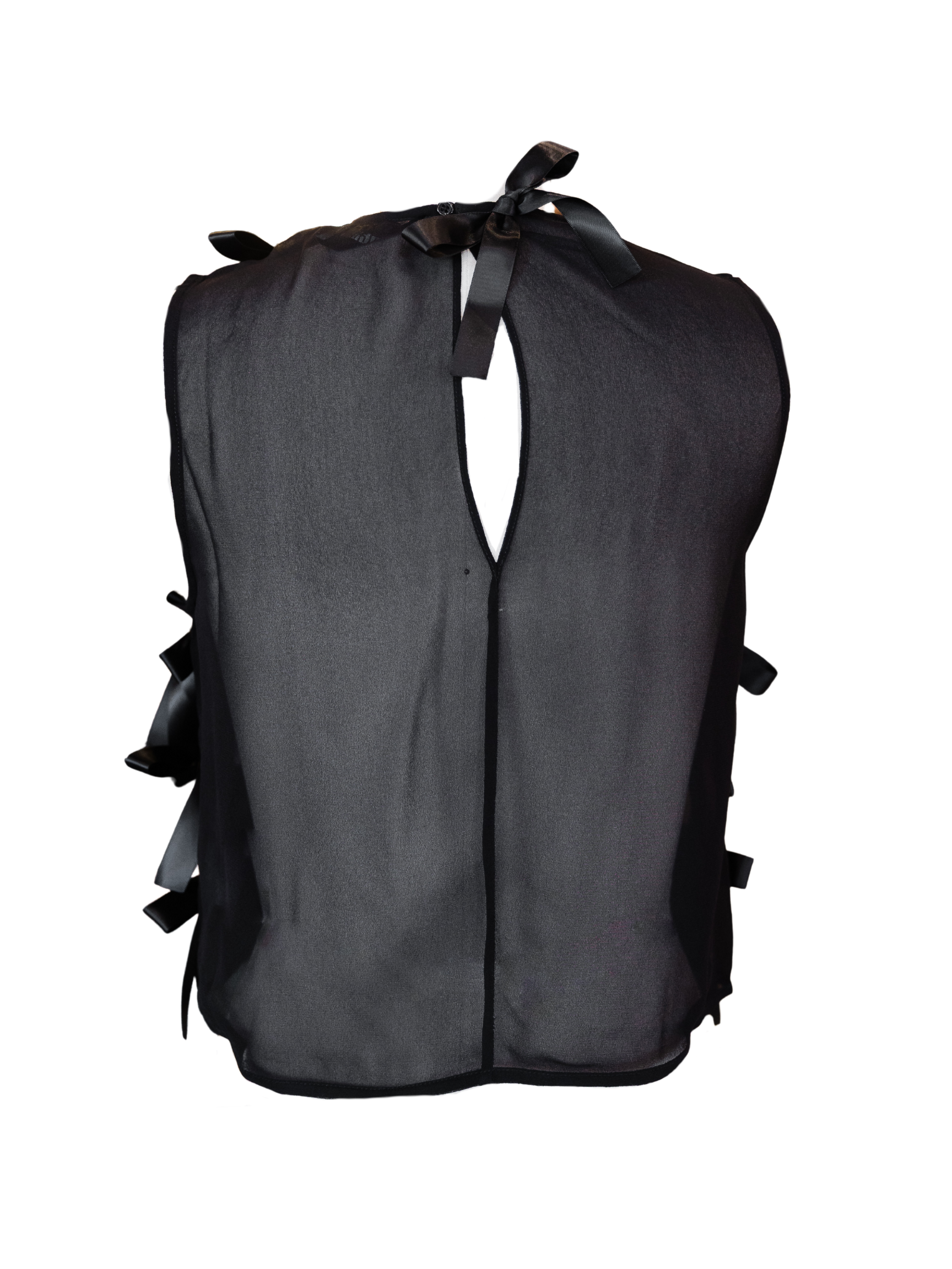 Harlee Bow Blouse - Black