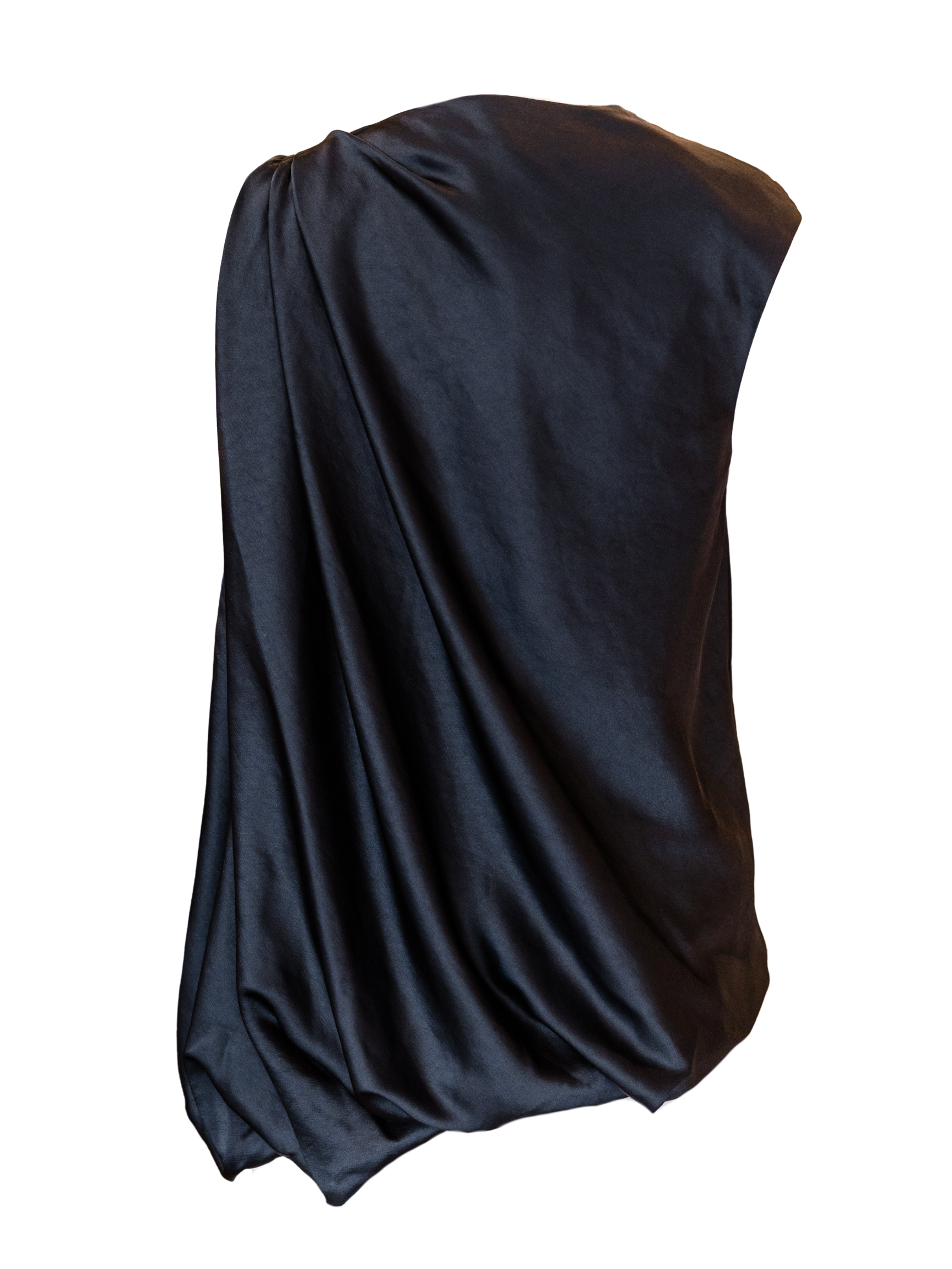 Henrik Draped Blouse - Black