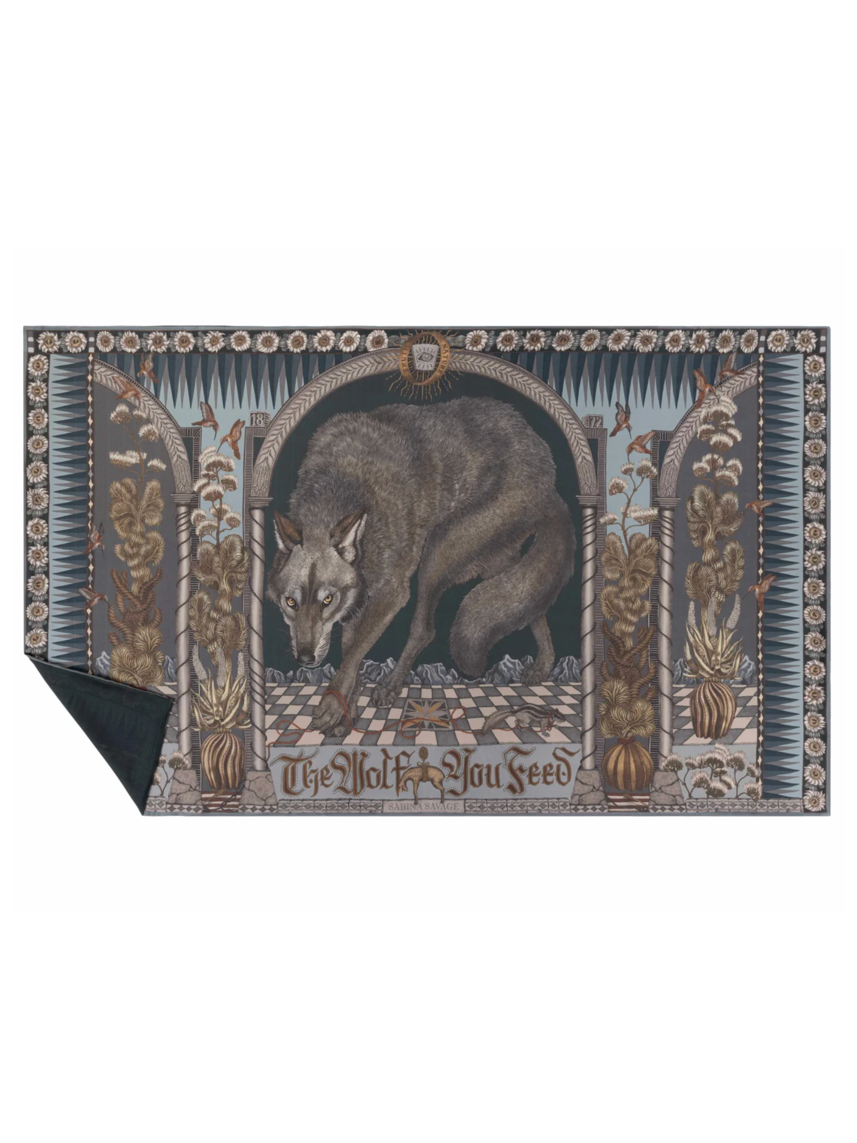 Cashmere Stole-The Wolf You Feed-Gunmetal/Gloaming