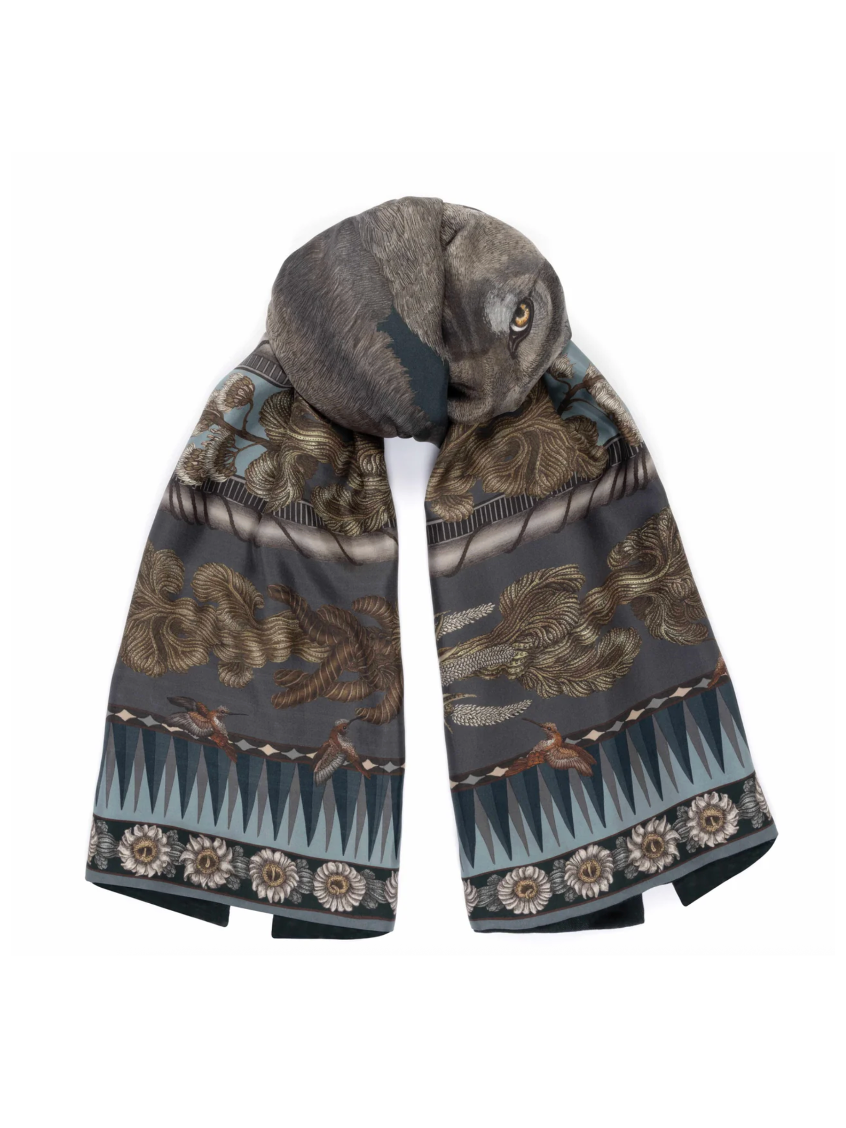 Cashmere Stole-The Wolf You Feed-Gunmetal/Gloaming