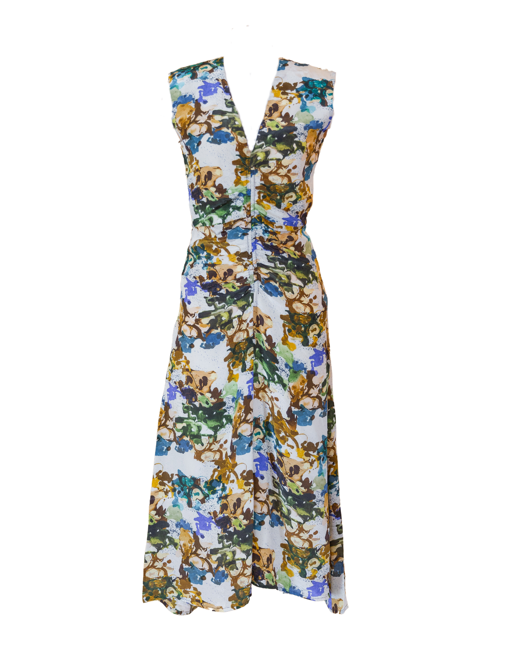 Pena Tora Midi Dress - Steel Blue