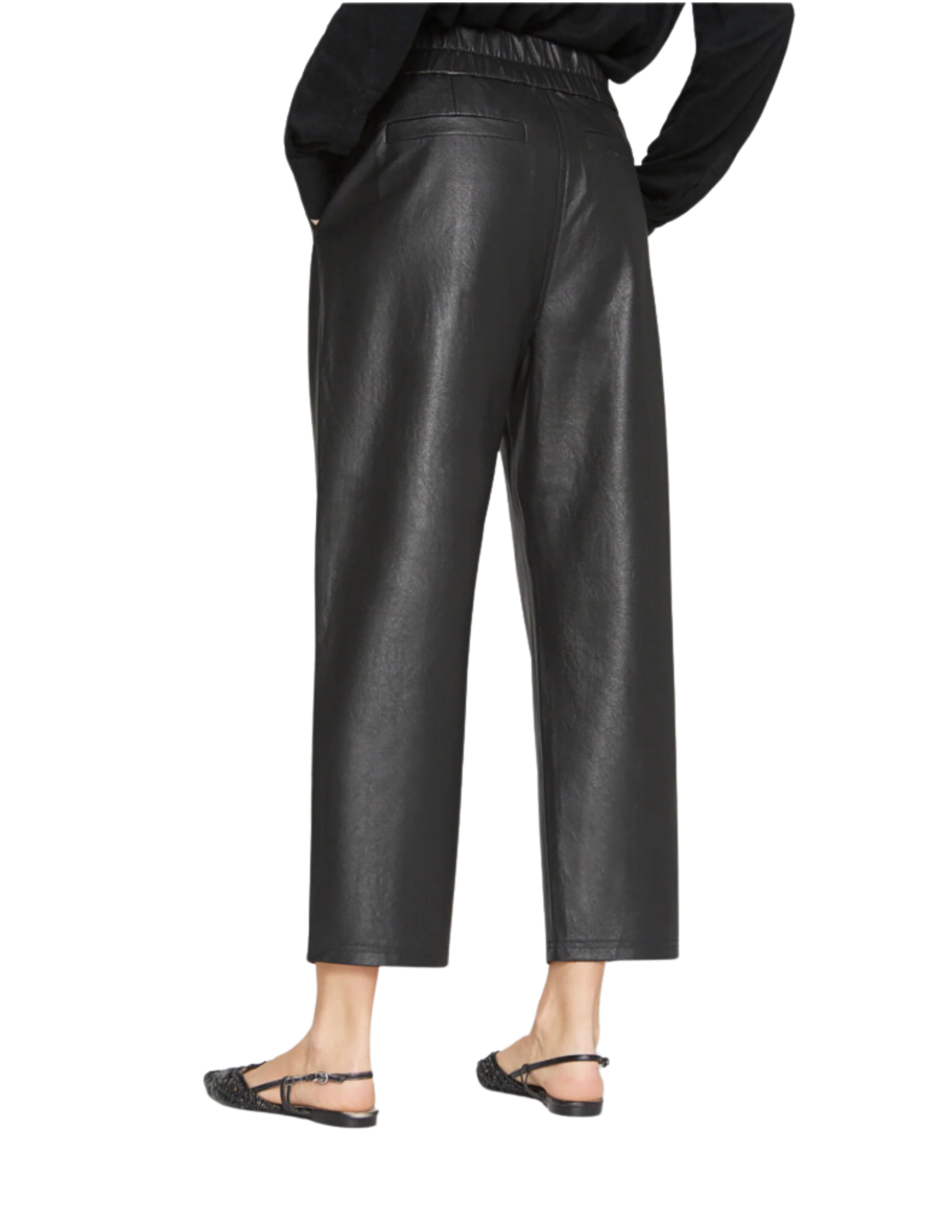 Fiera Vegan Leather Pant - Black Onyx