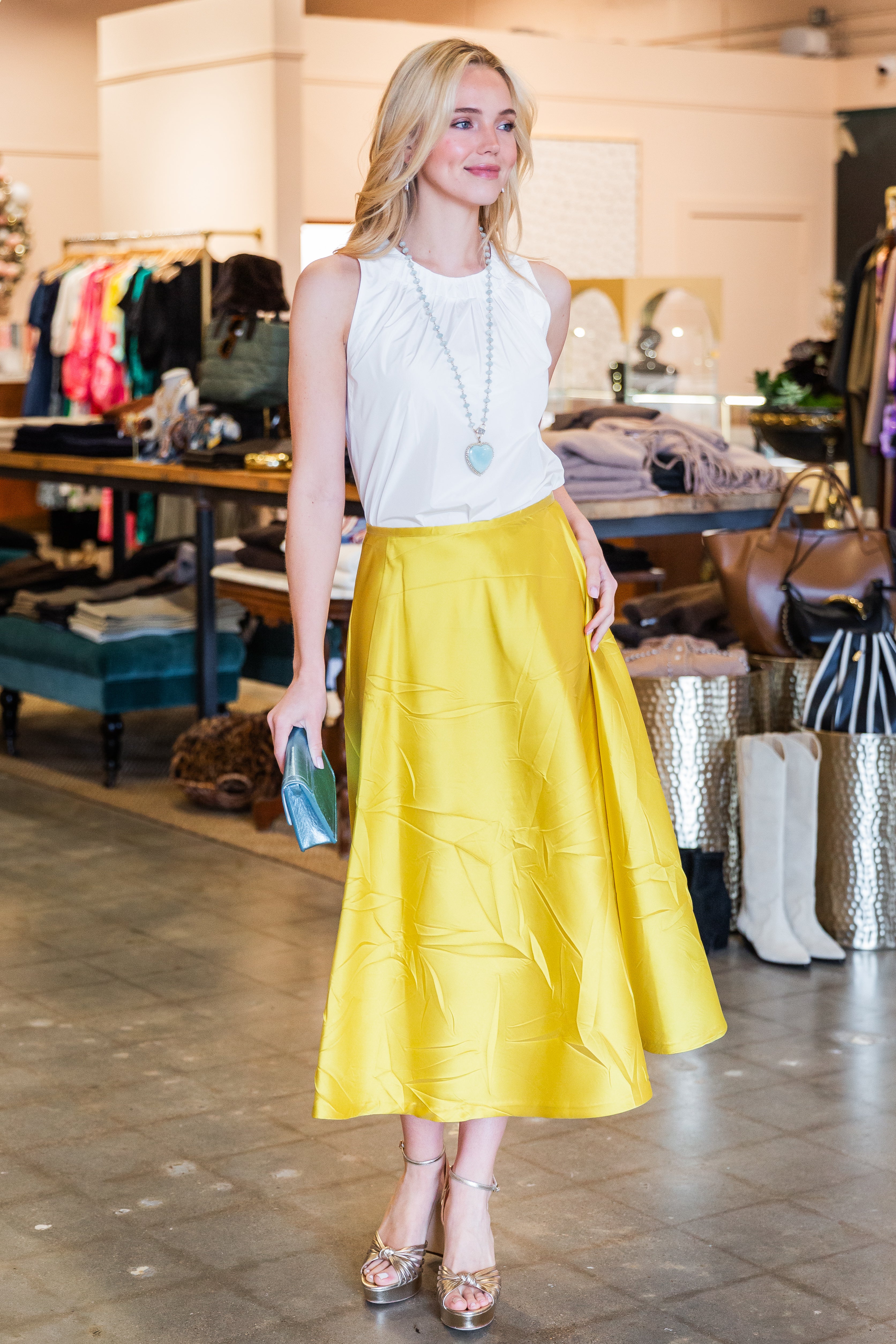 White Sleeveless Top - White