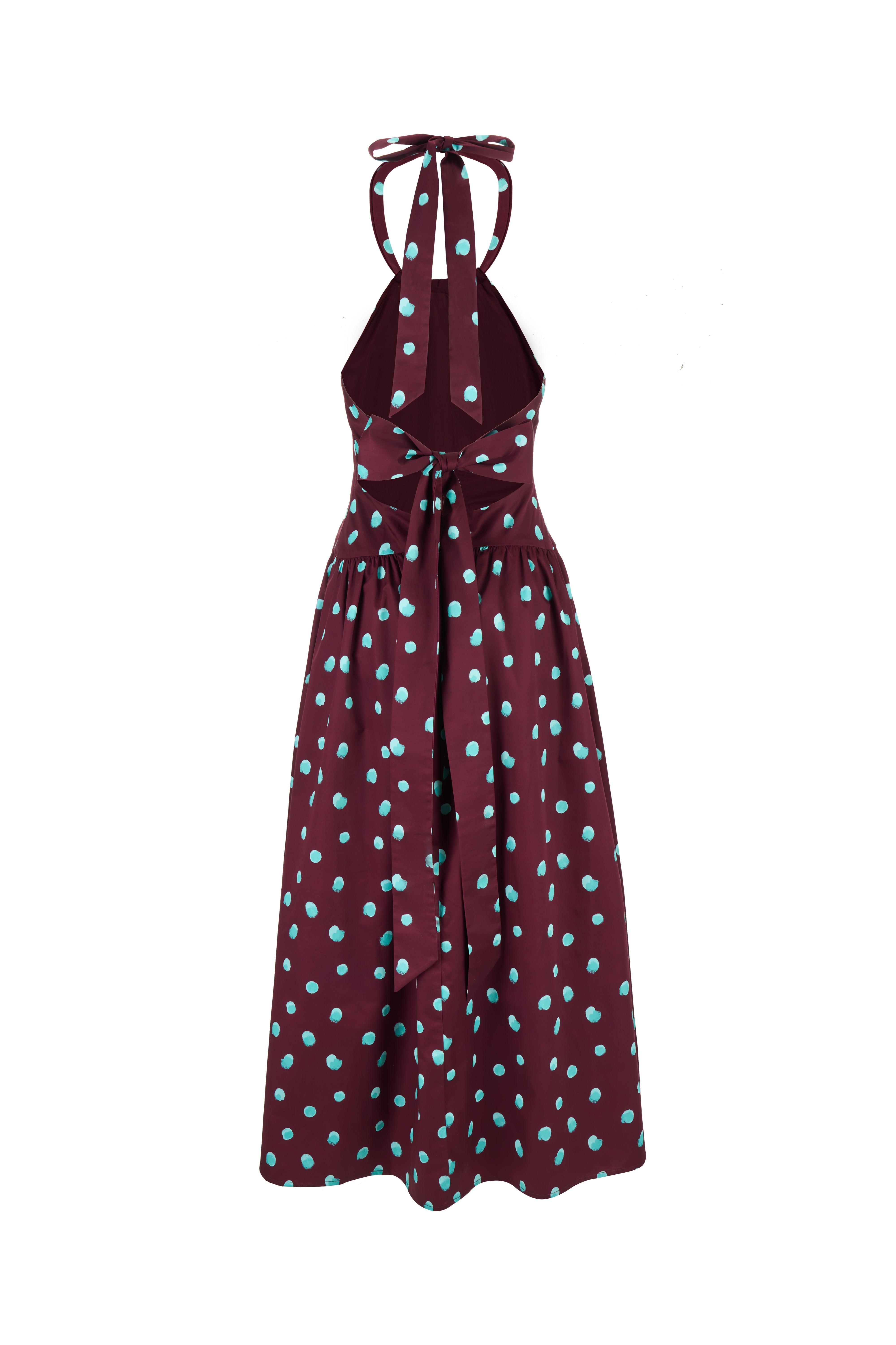 Halter in the Name of Love Dress - Maroon