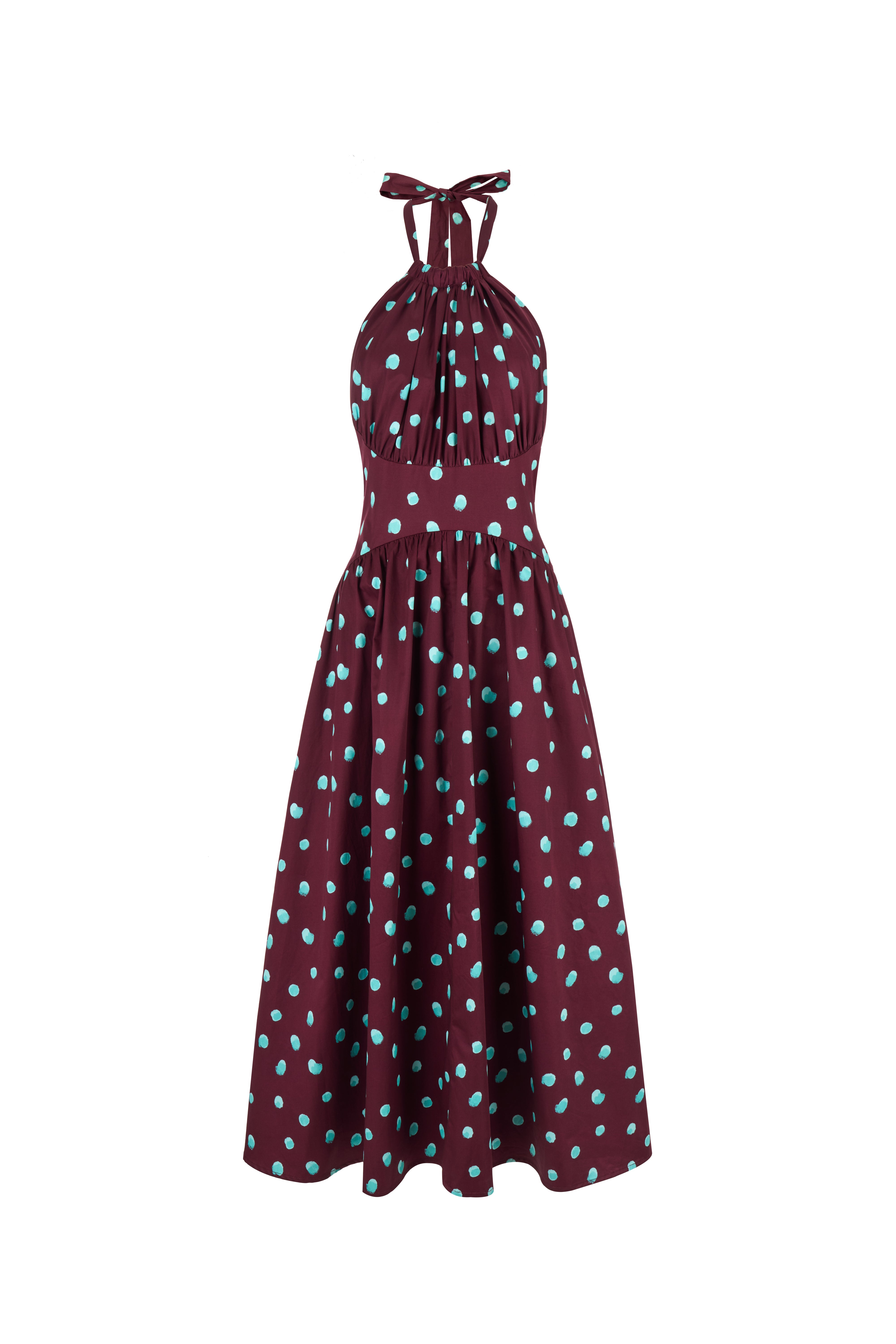 Halter in the Name of Love Dress - Maroon