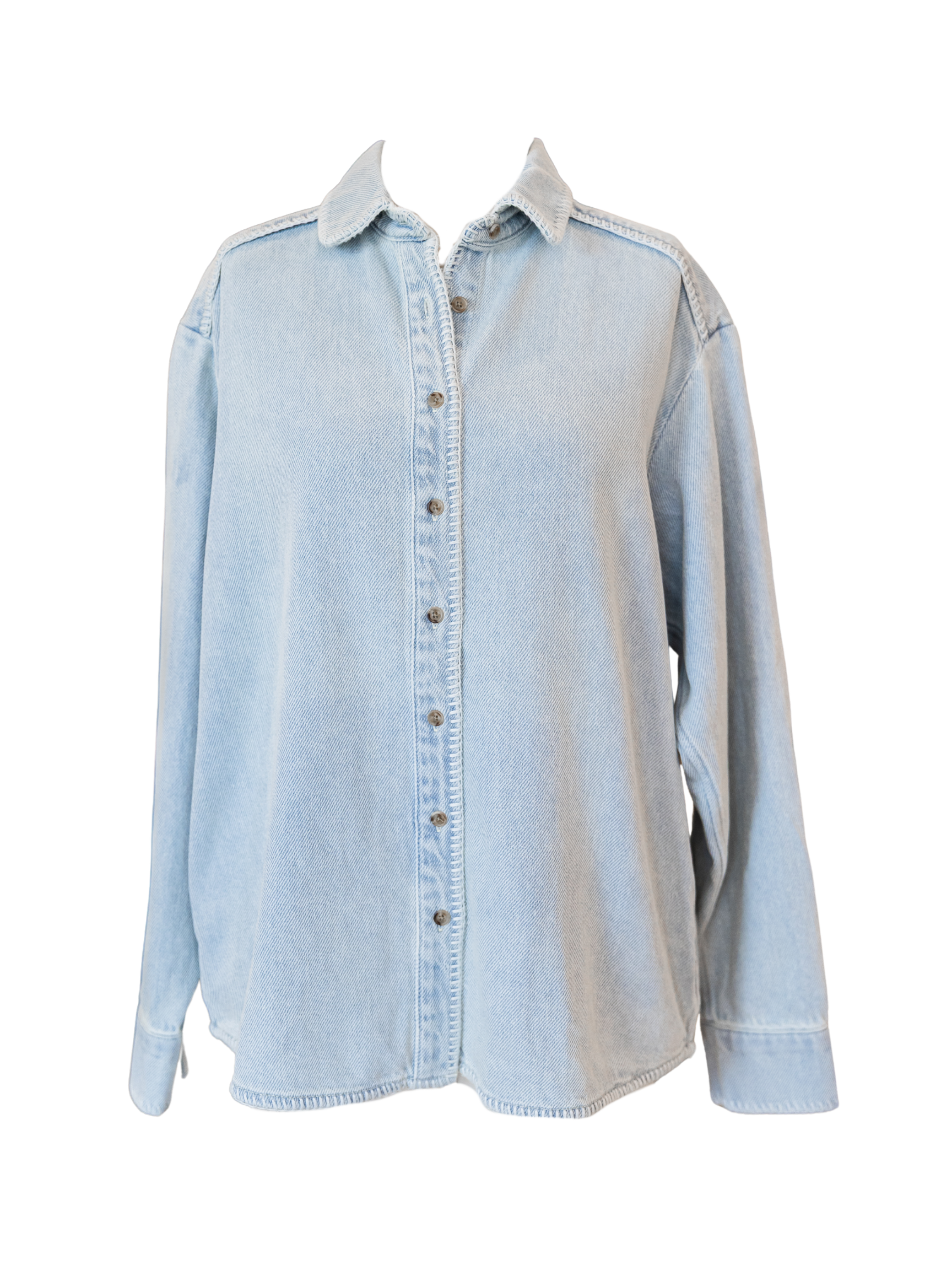 Western Shirt In Cloud Vintage Blue - Cloud Vintage Blue