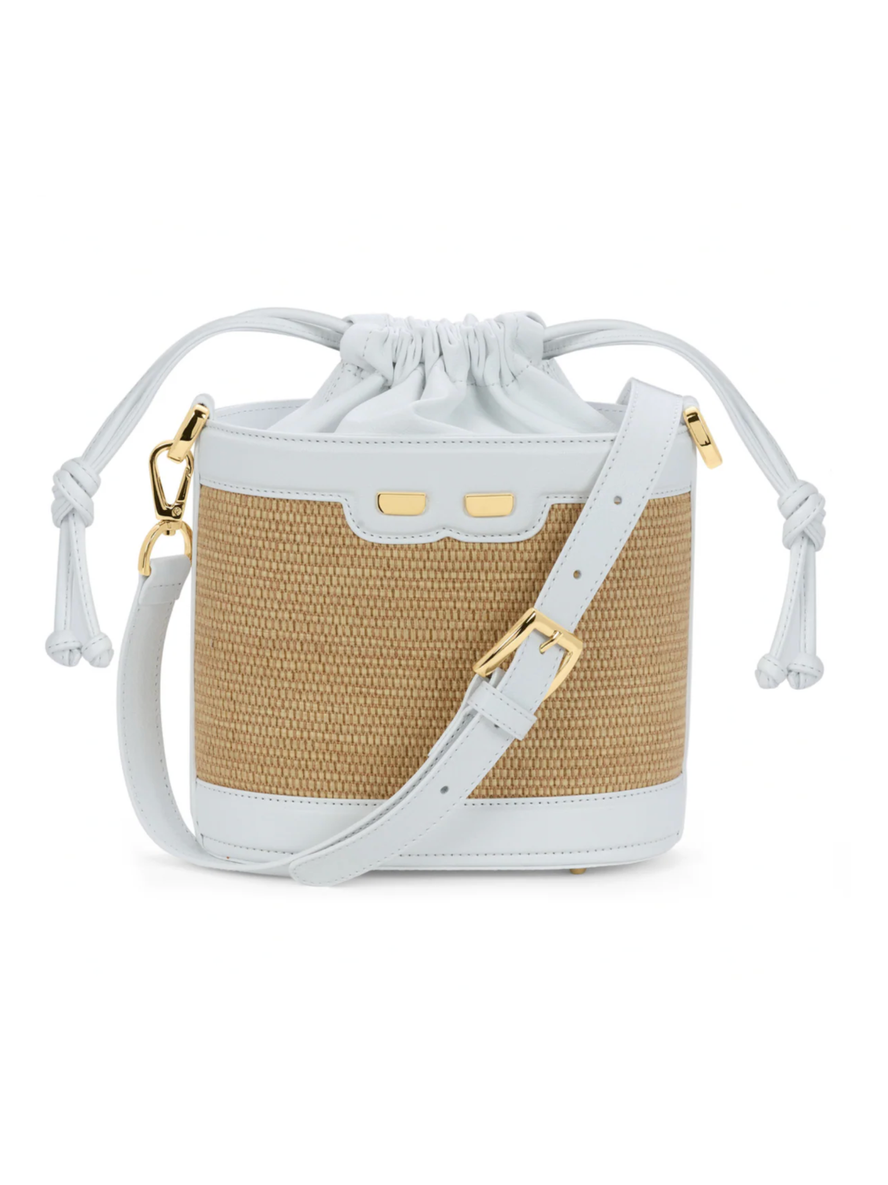 Byrd Bucket - Raffia & White