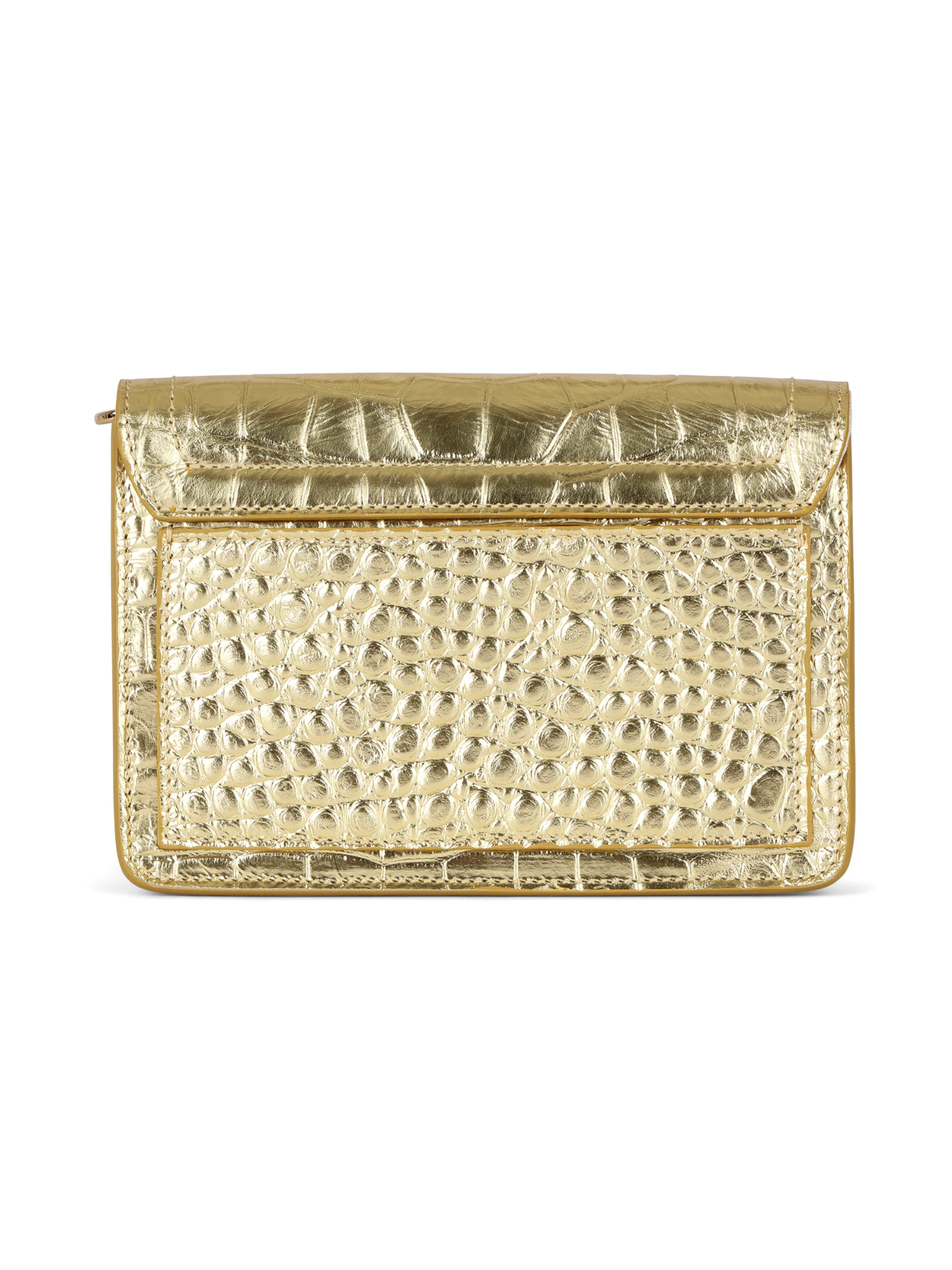 Samuel Stadium Bag - Metallic Gold Croc