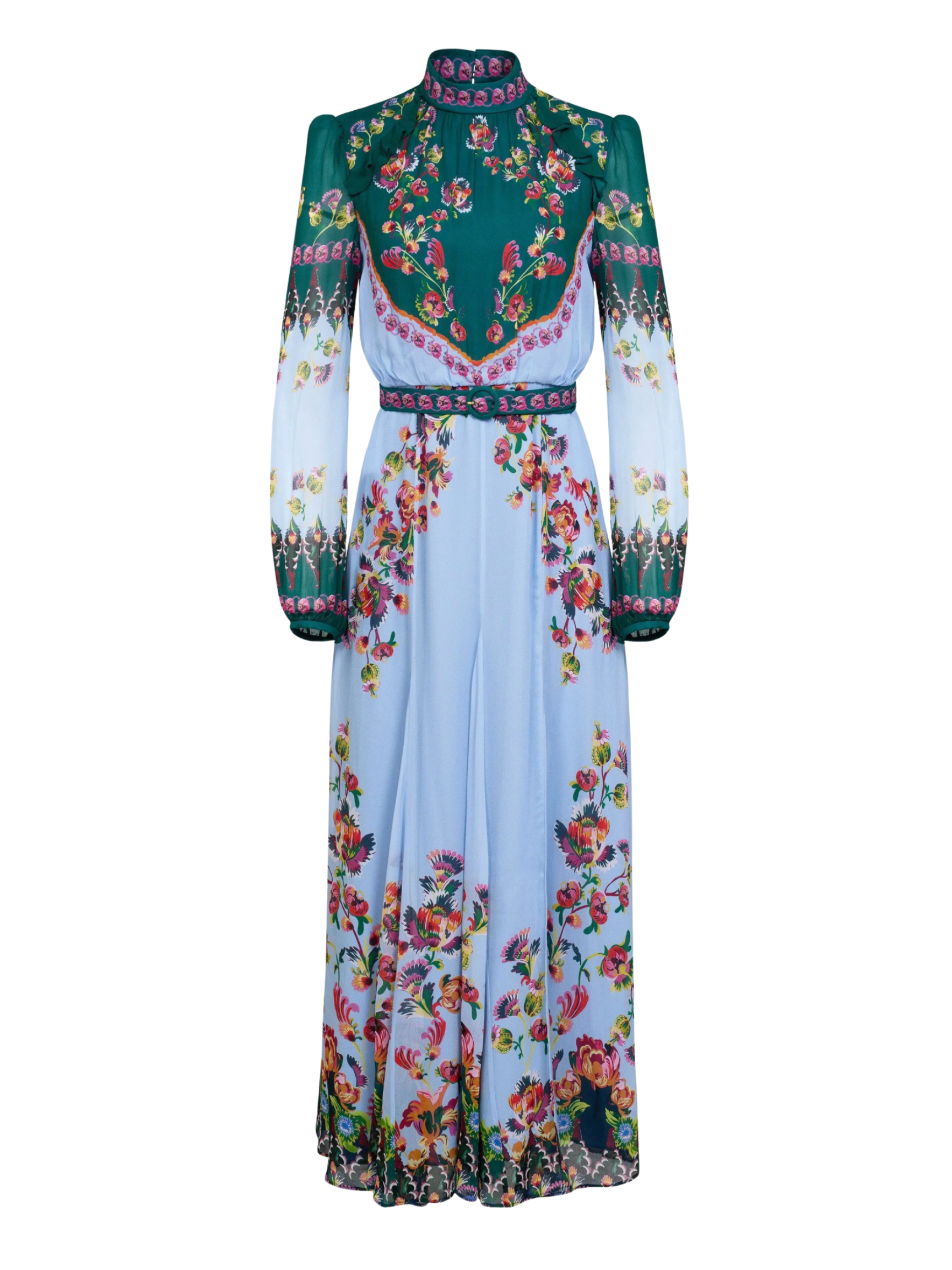 Jacqui-B Dress- Saffier Trellis