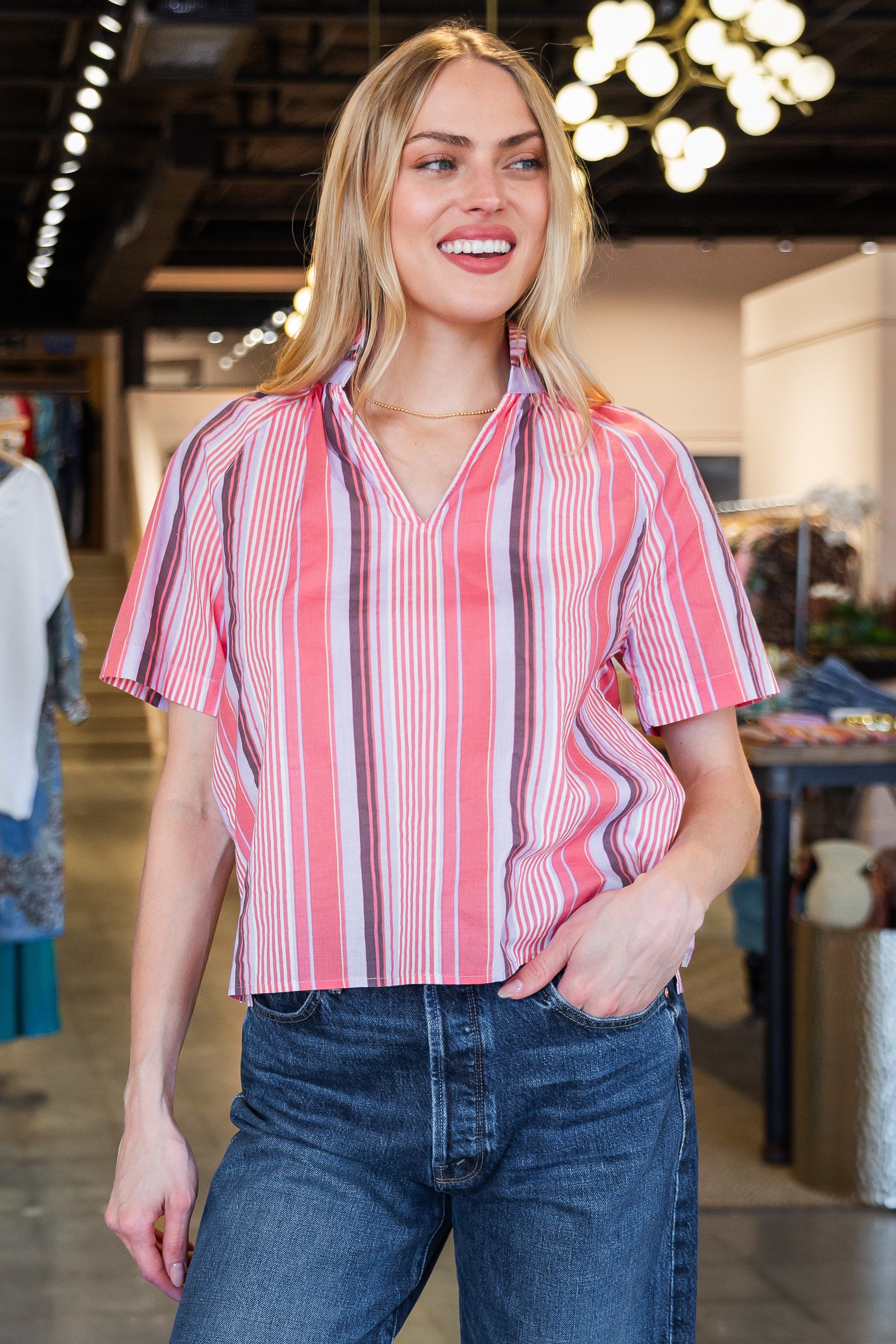 Margot Small Stripe - Lavender