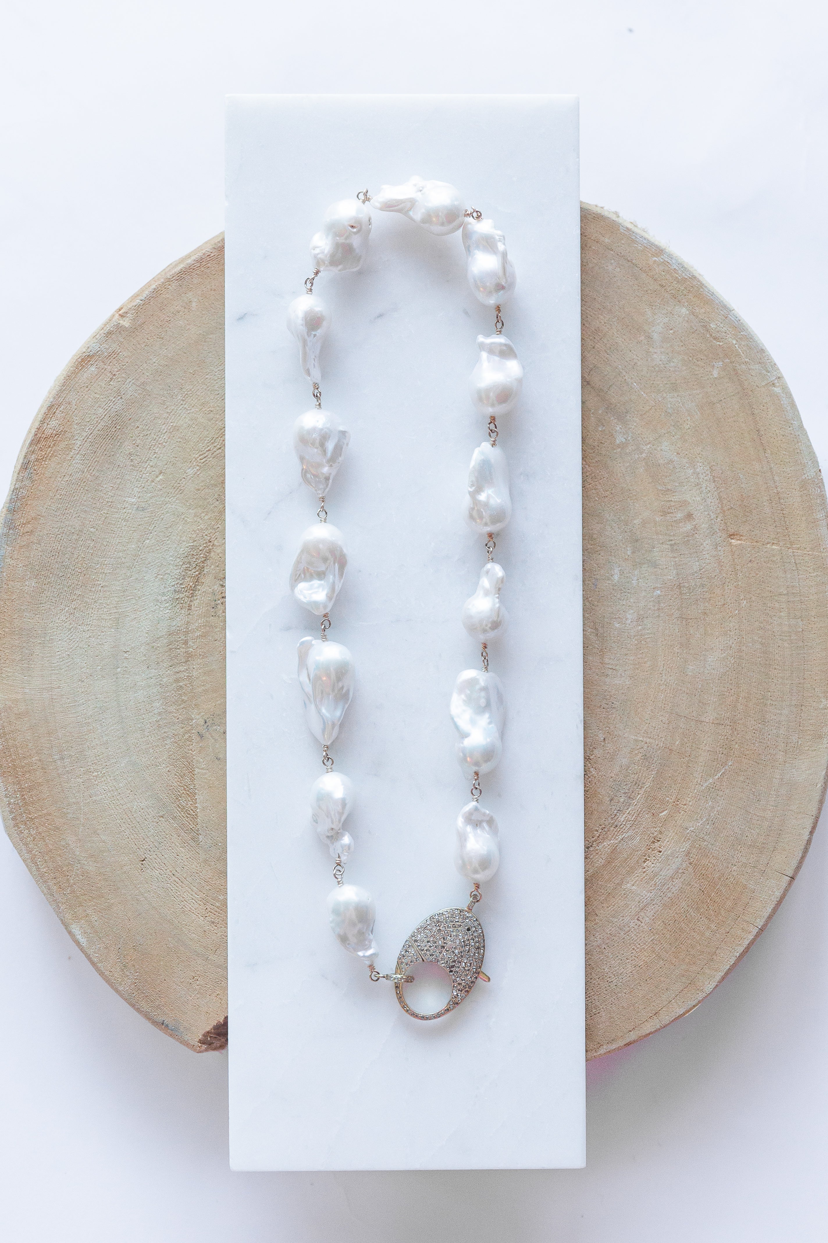 Pearl/Gold Baroque Pearls (y94066b)