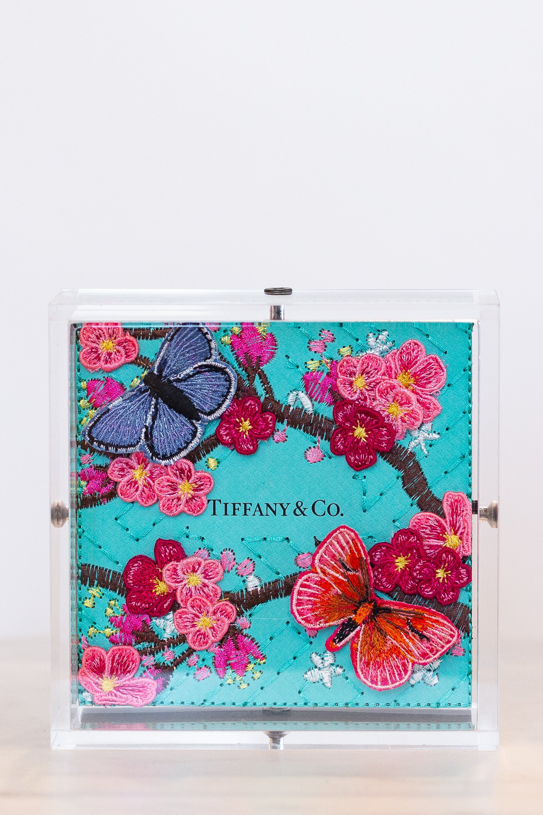 Petite Tiffany Blue Cherry Blossoms & Butterflies (SWP17)