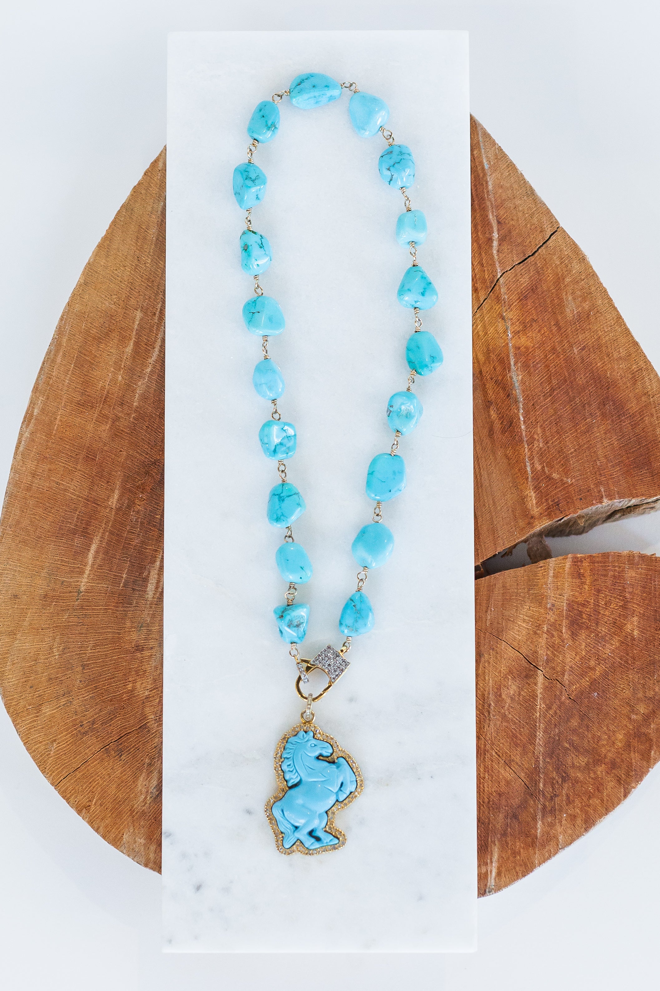 Turquoise Necklace (y9819b)