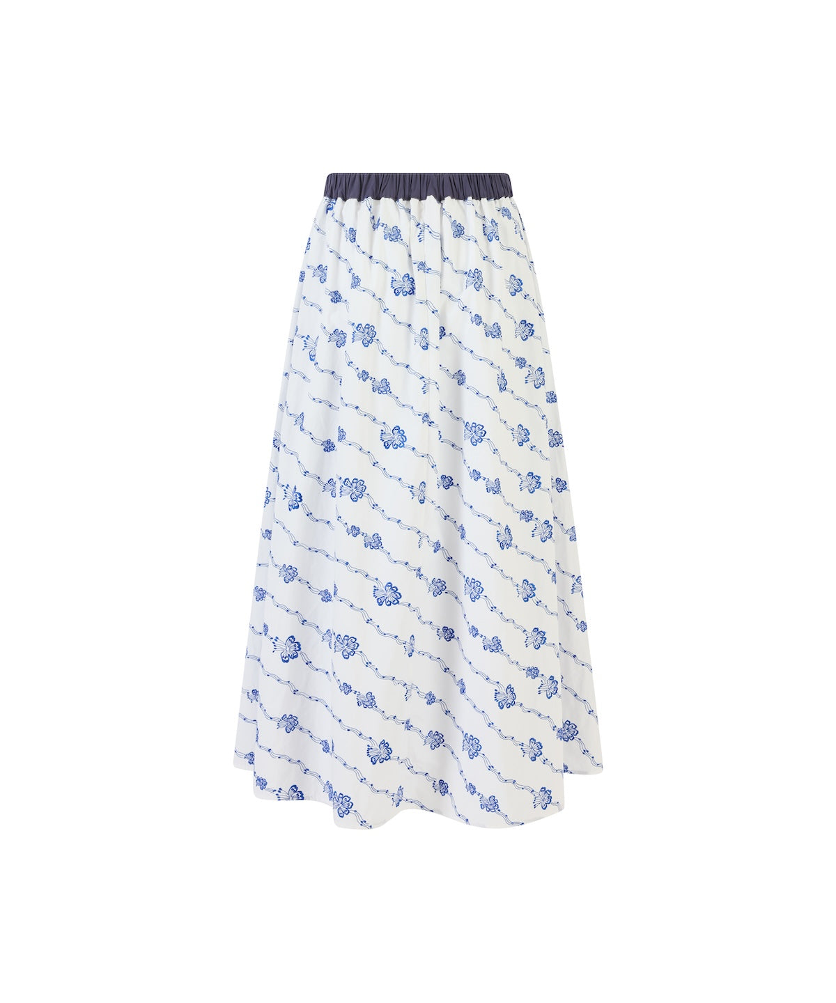 Easy Does It Skirt - Blue/White