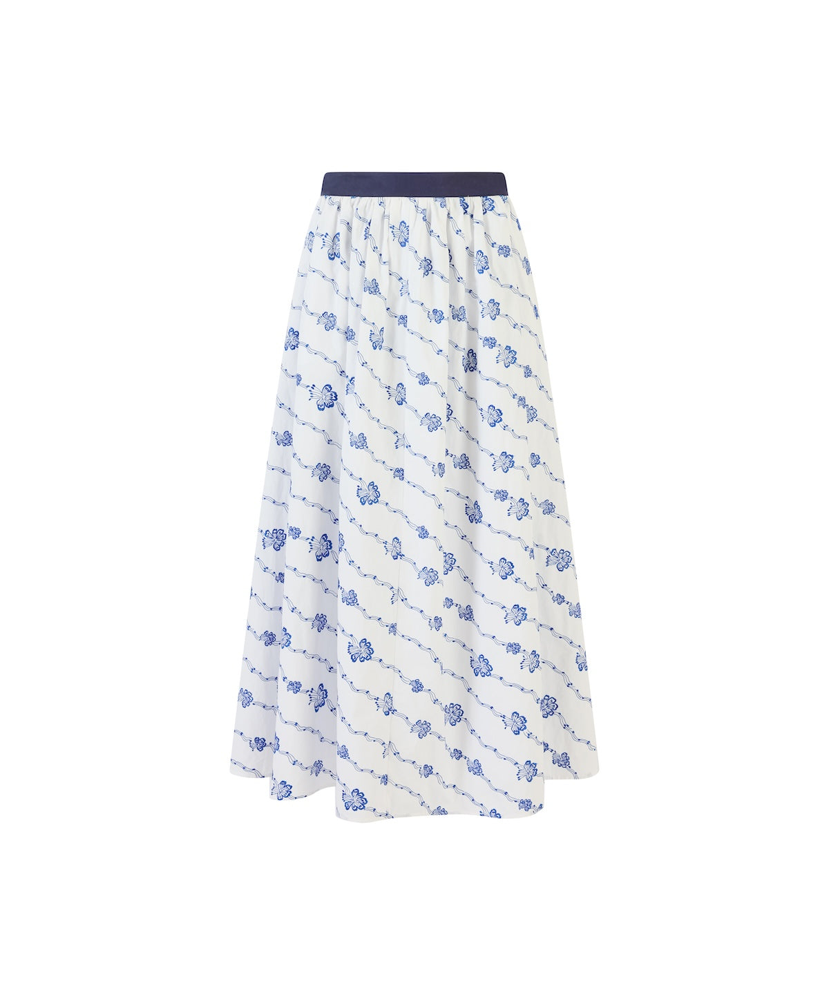Easy Does It Skirt - Blue/White