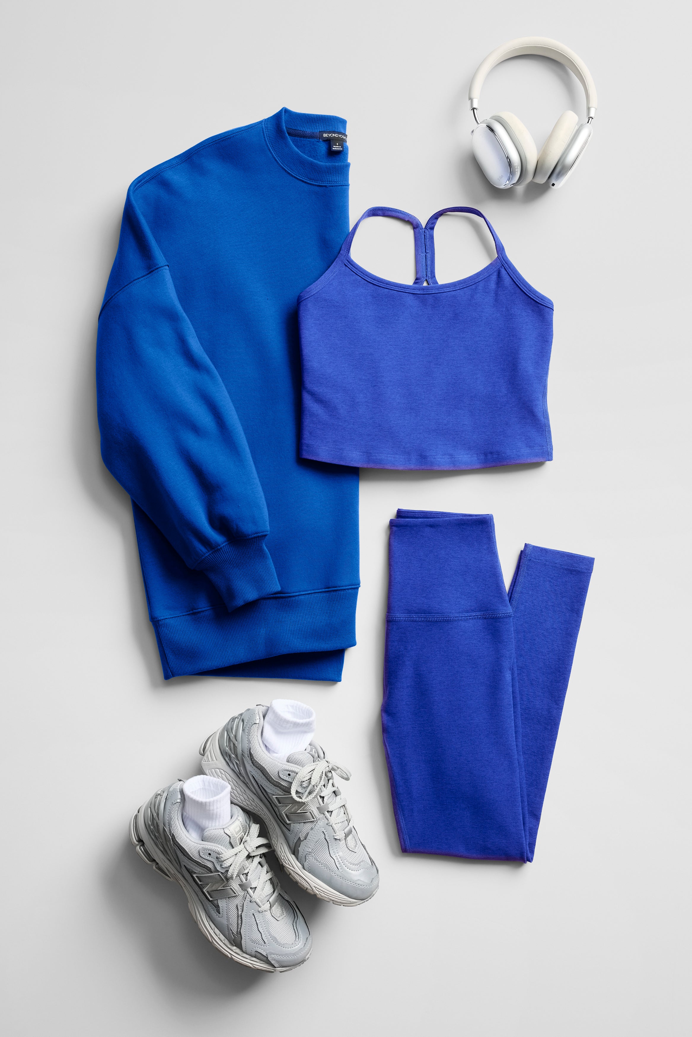 Spacedye Caught in the Midi High Waisted Legging - Ultra Blue Heather