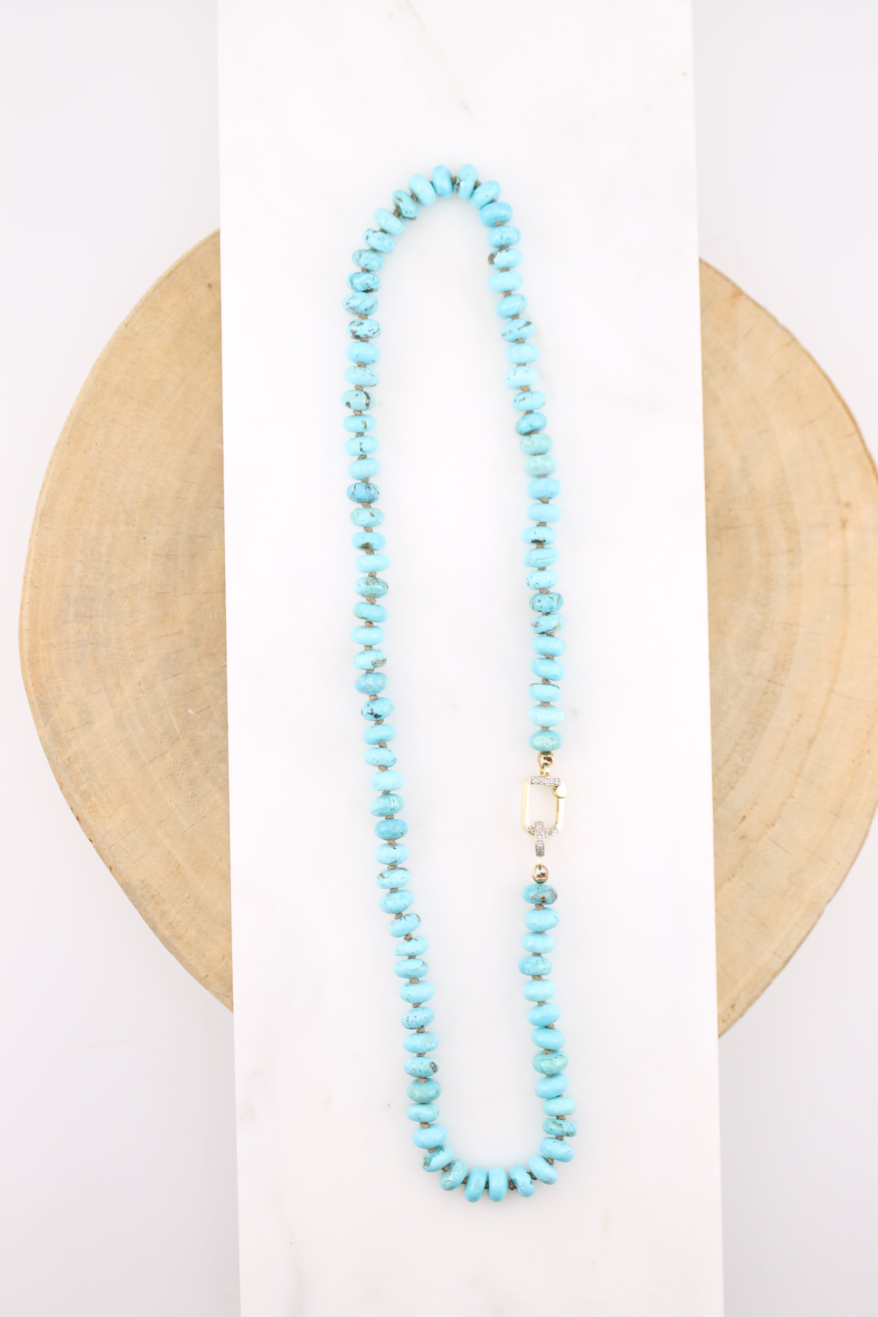 18" Small Turquoise Necklace Stone (y10879B)