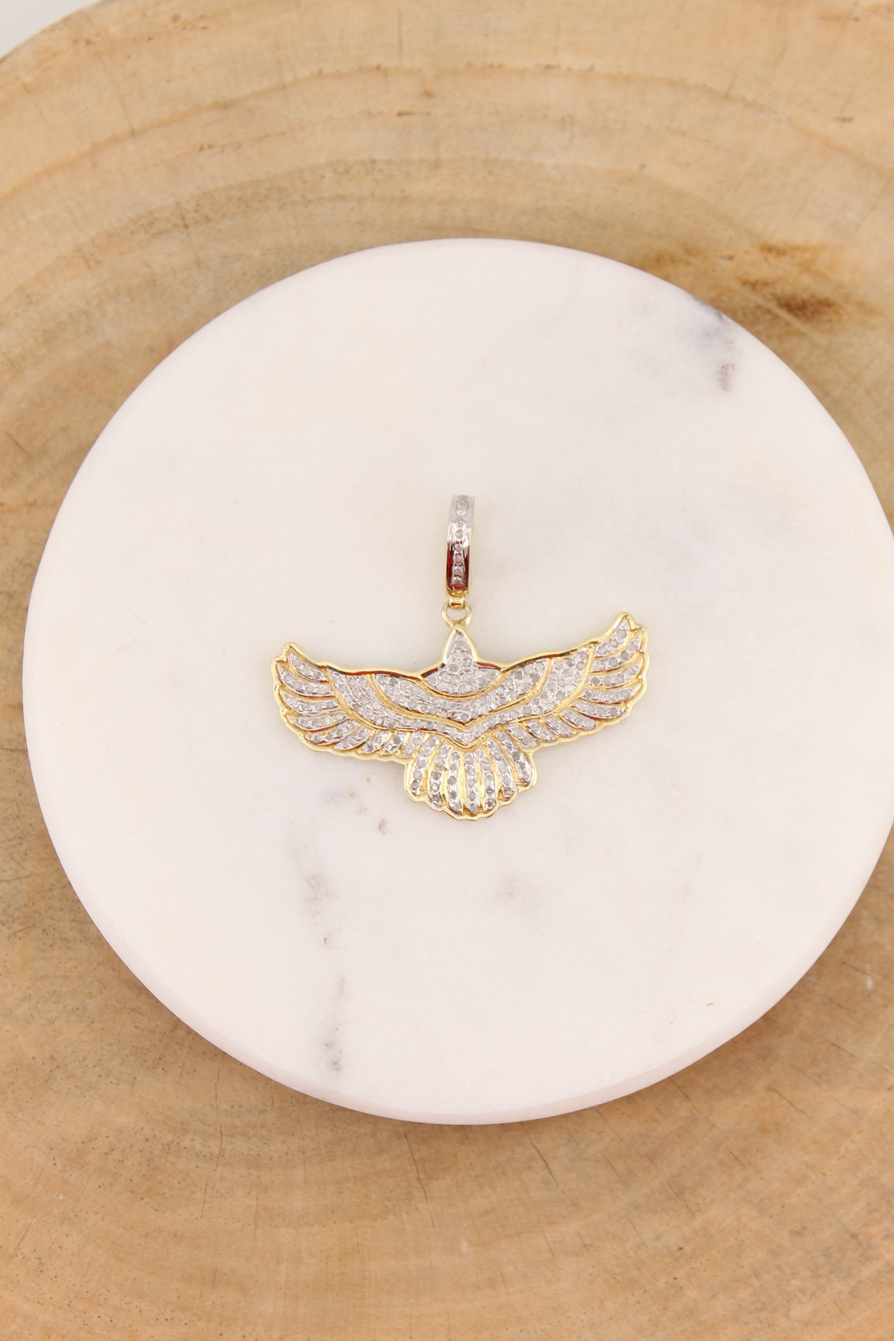 Diamond Bird Pendant (y10999B)