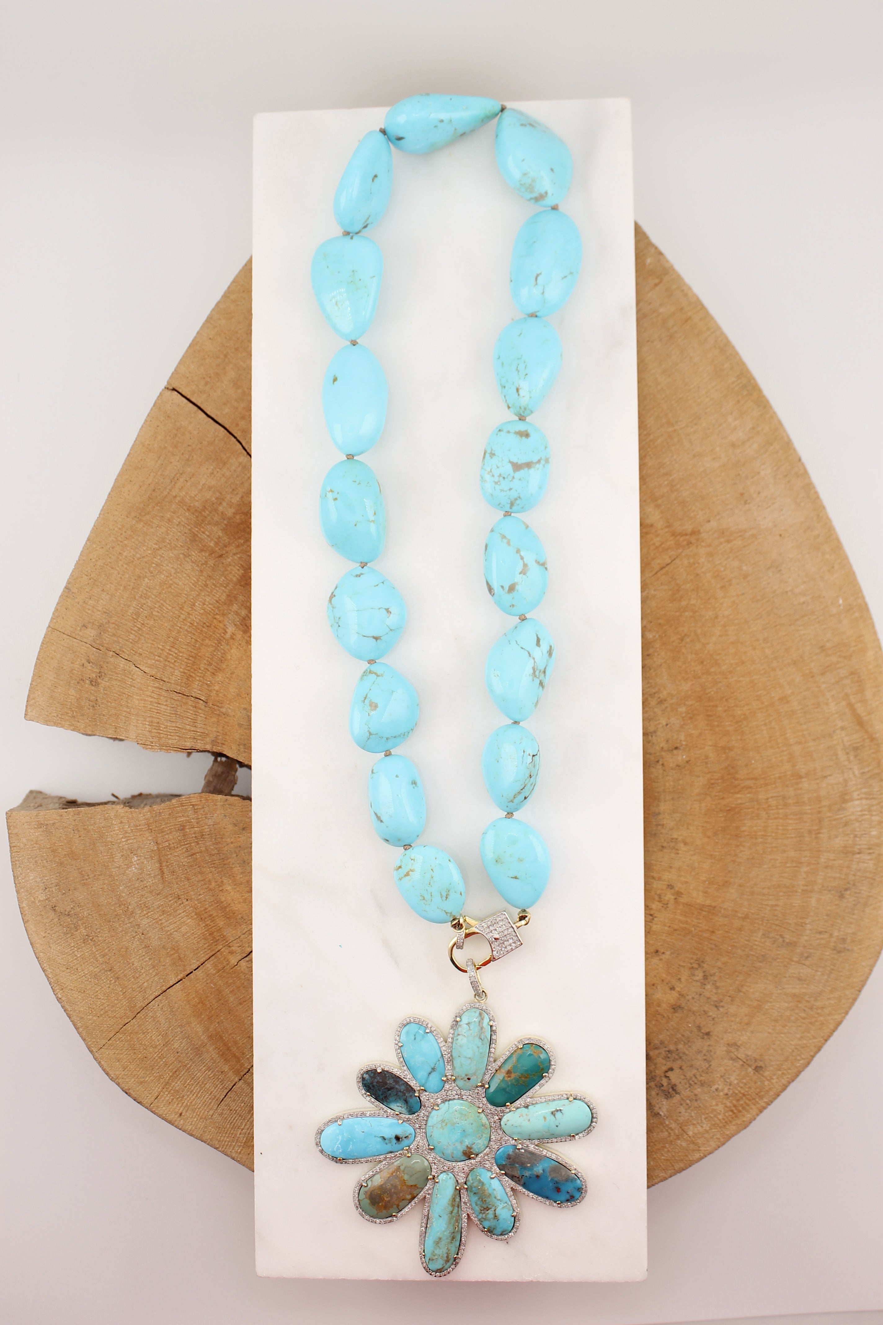 Kingsman Turquoise Necklace (y10212B)