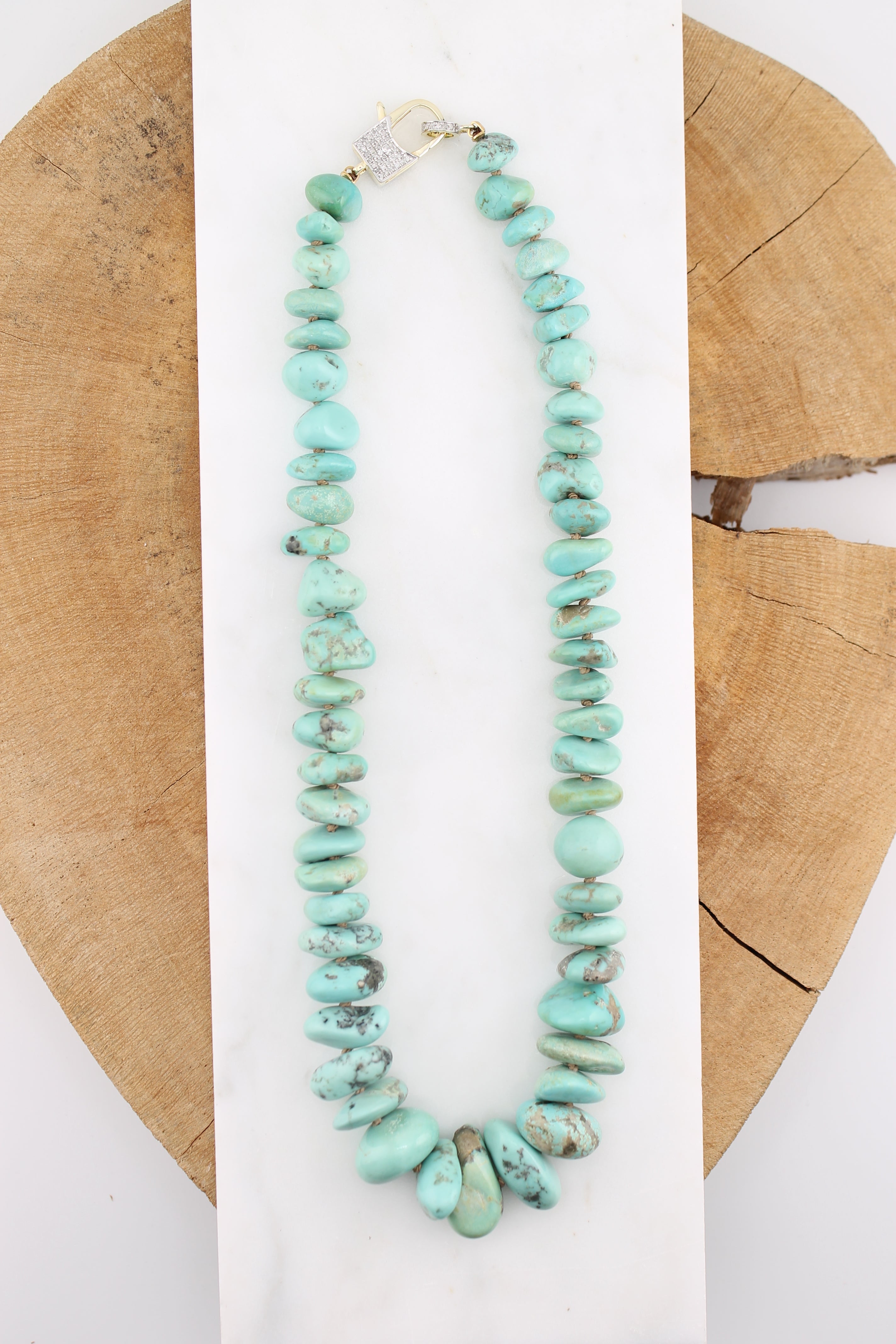 19" Campitos Turquoise Necklace (y10440b)
