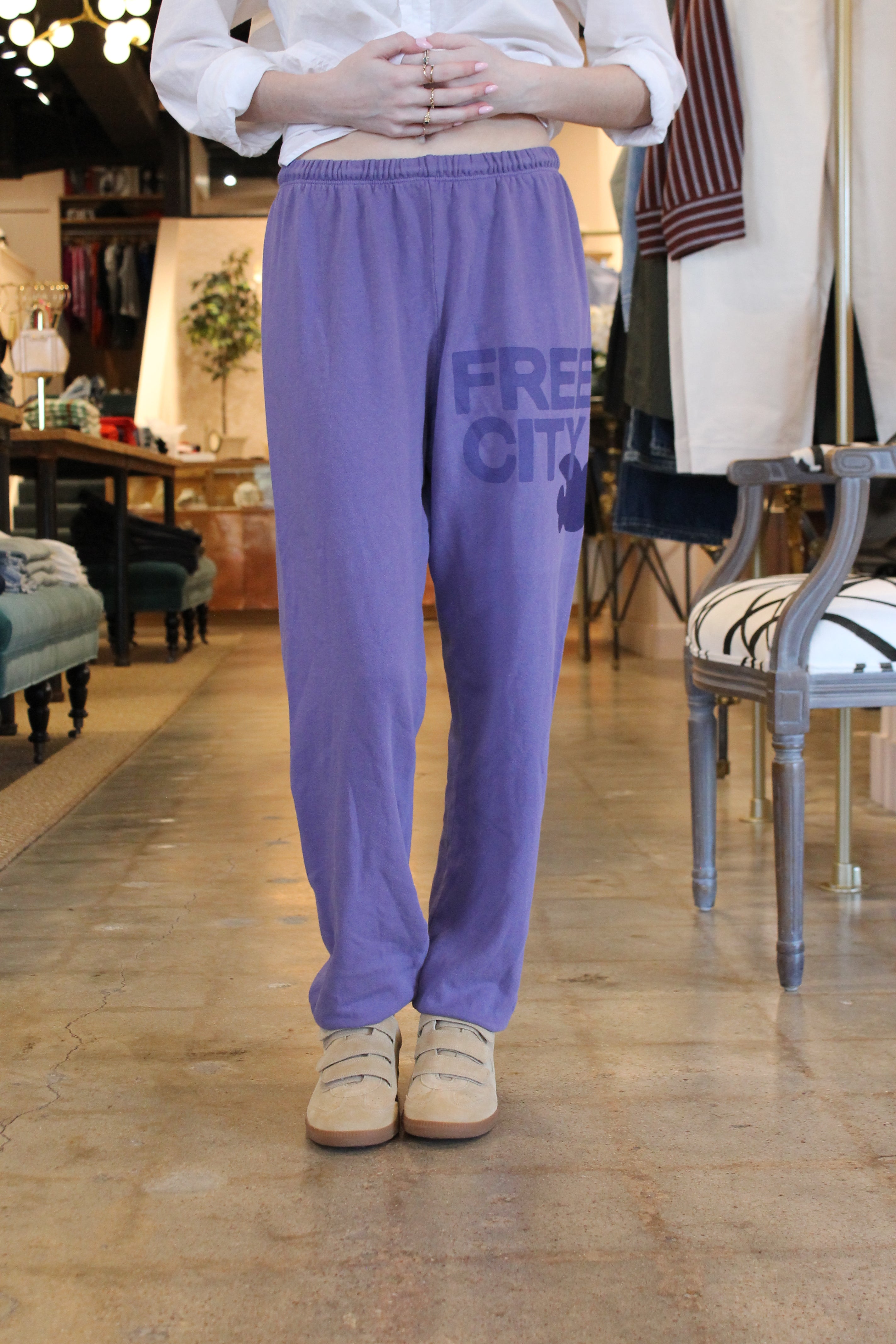 FreeCity Large Sweatpant - Purple Mountain