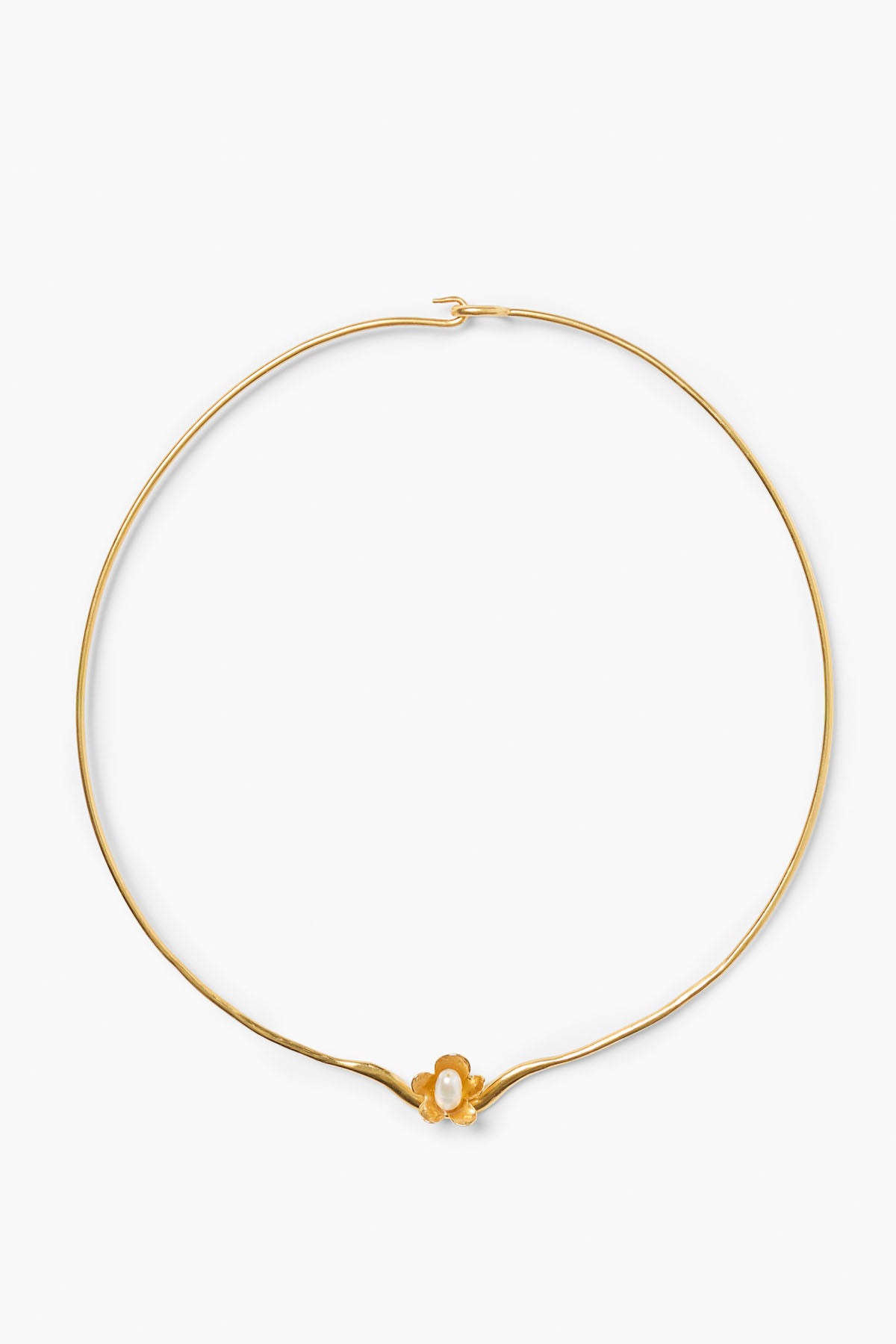 Bellflower Collar Necklace - Gold