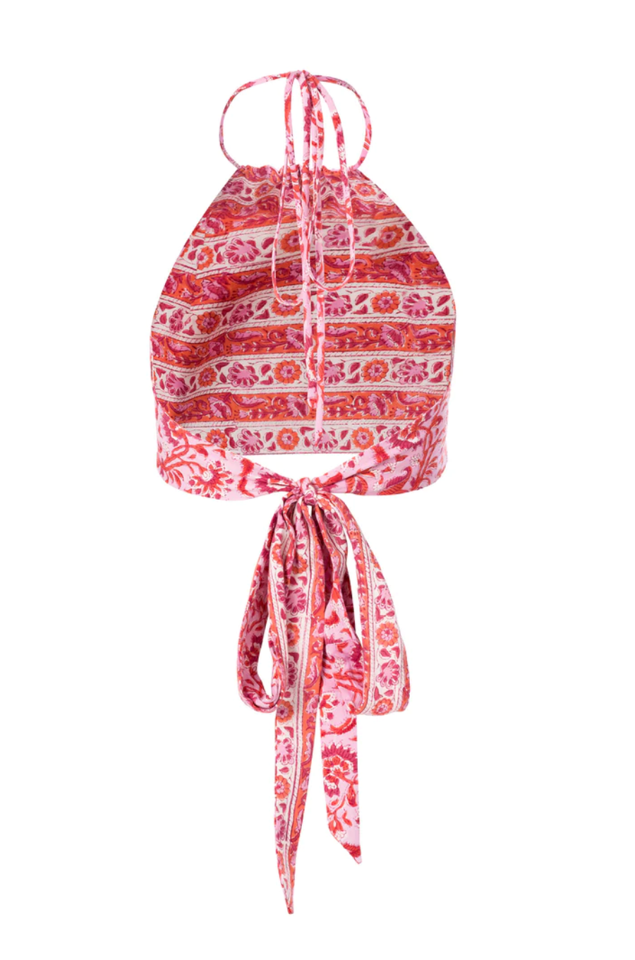 Marmi Rosebloom Tie Top - Pink Hydrangea
