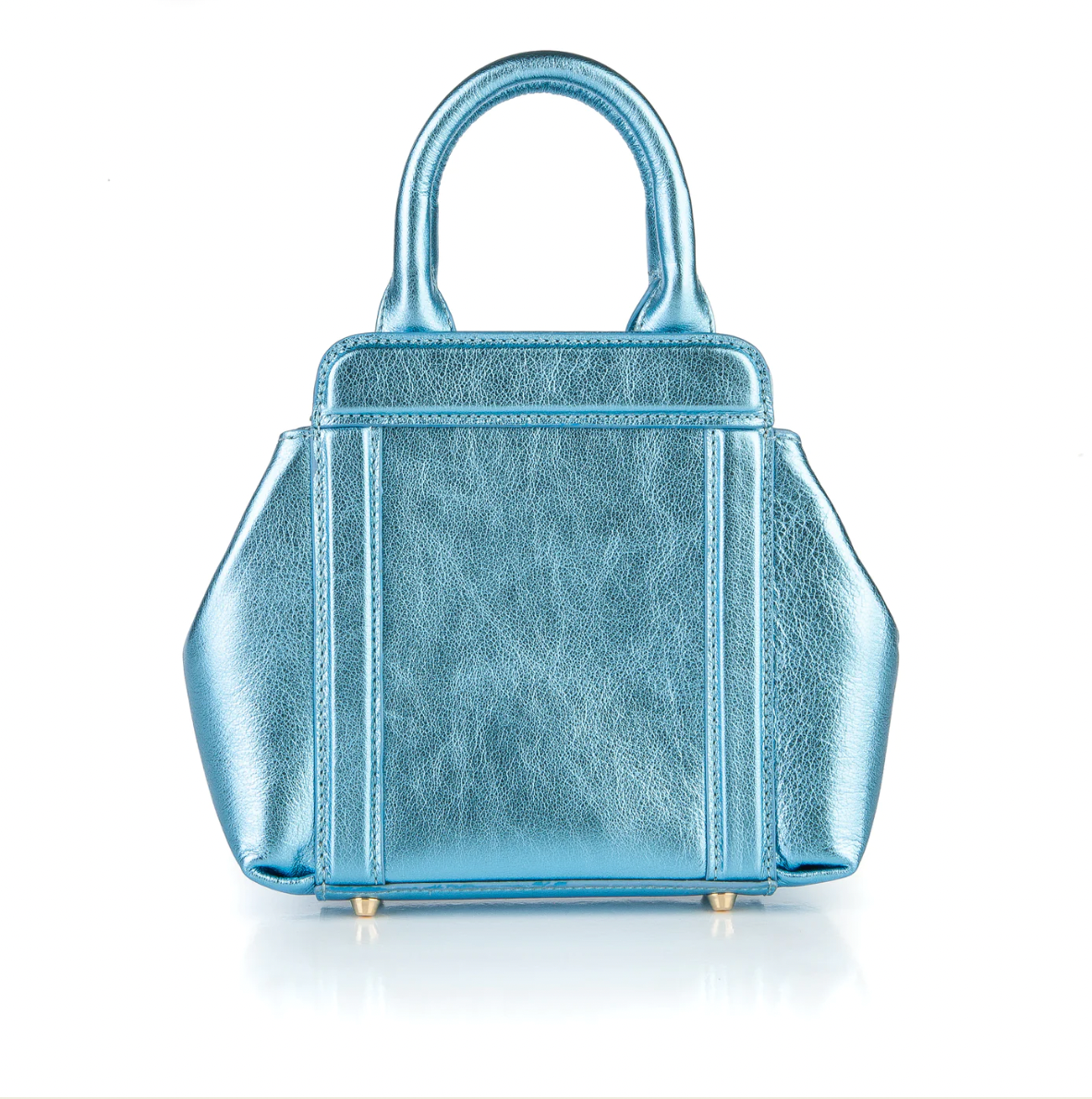 Mini Nott Bag - Metallic Light Blue