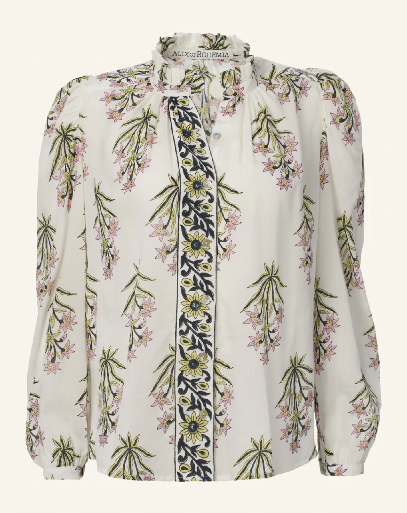 Annabel Winter Lily Shirt-White Lily