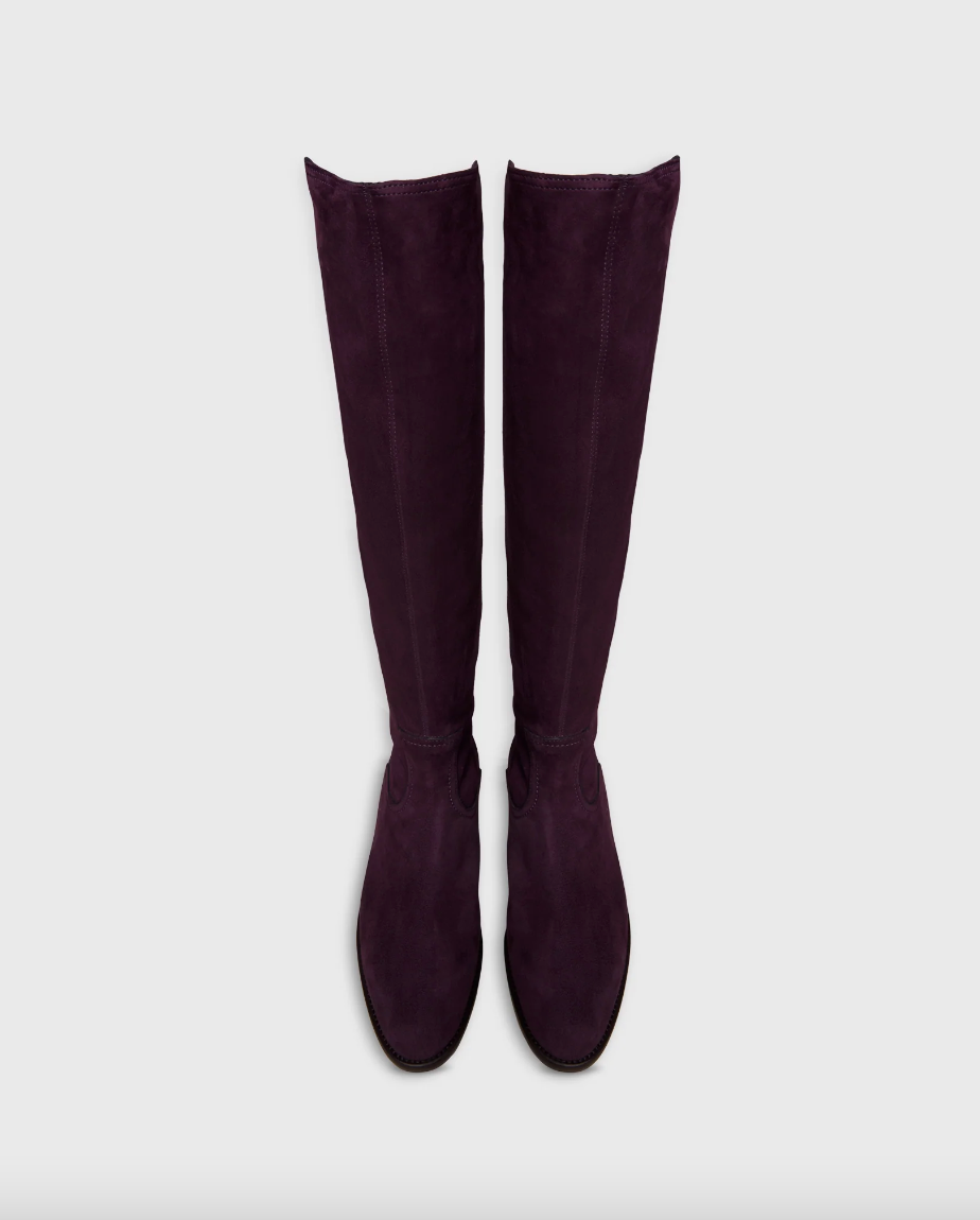 Pull-On Boot - Plum Suede