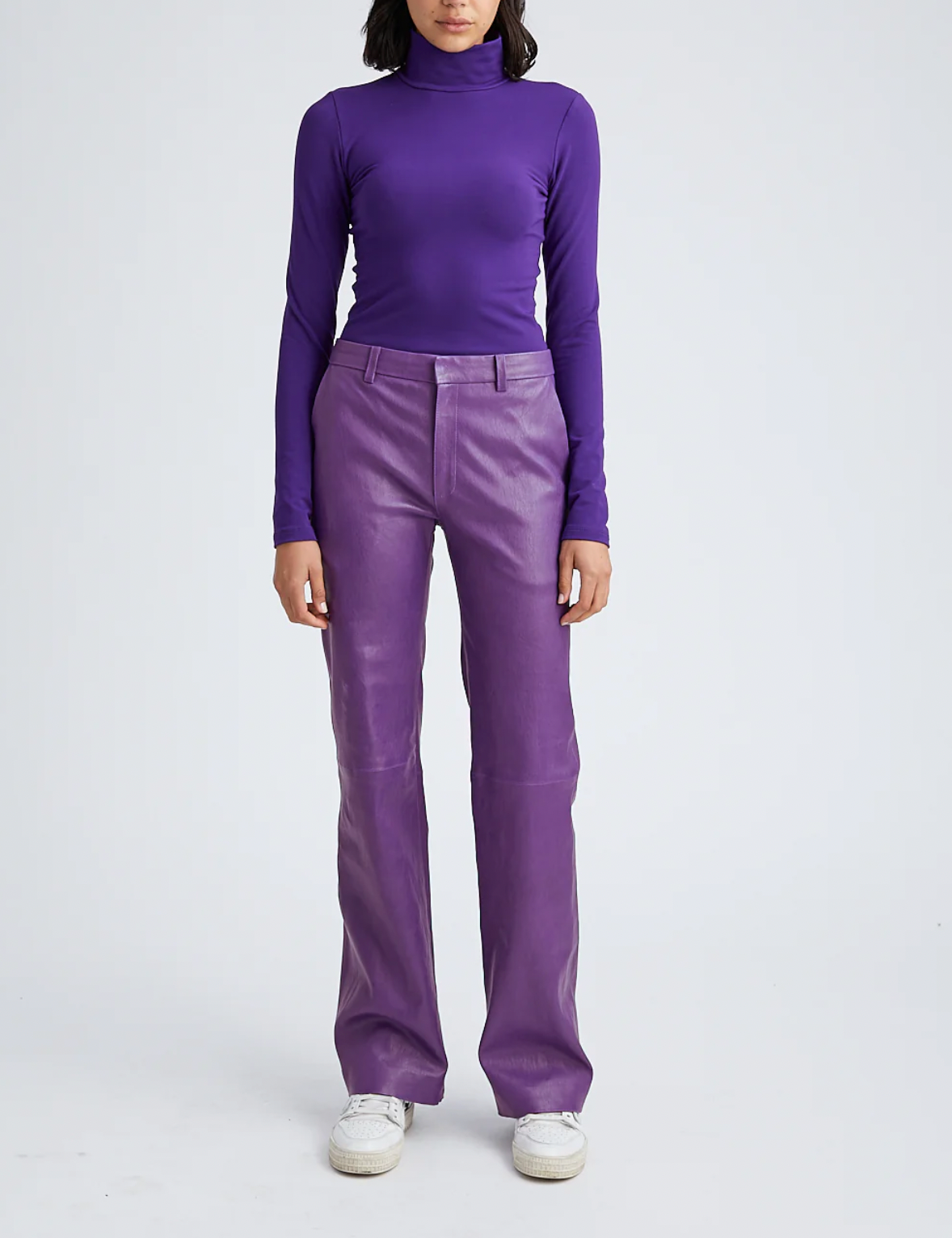 Baggy Lowrise Trousers - Violet