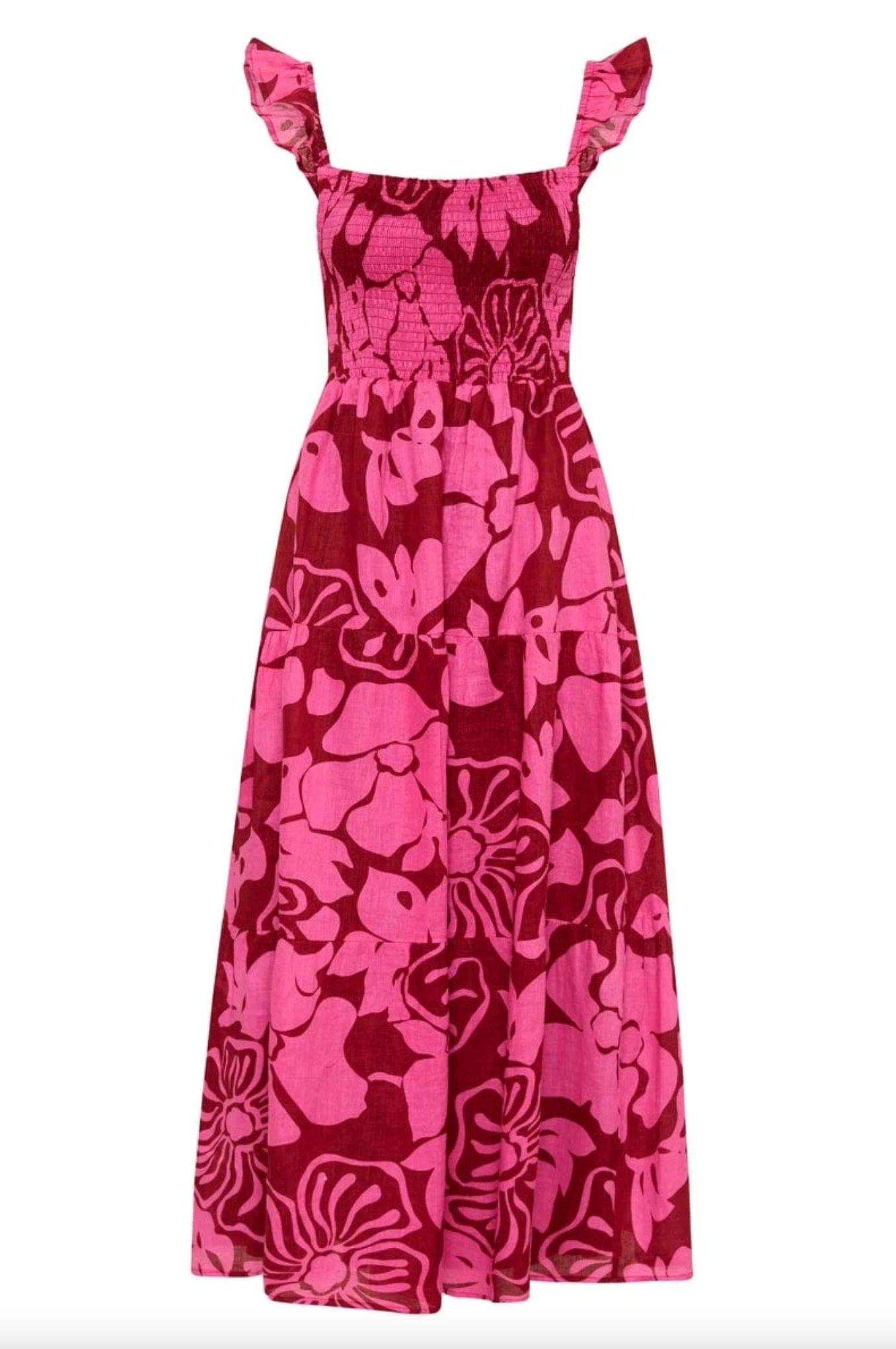 Benito Midi Dress - Mica Floral Pink