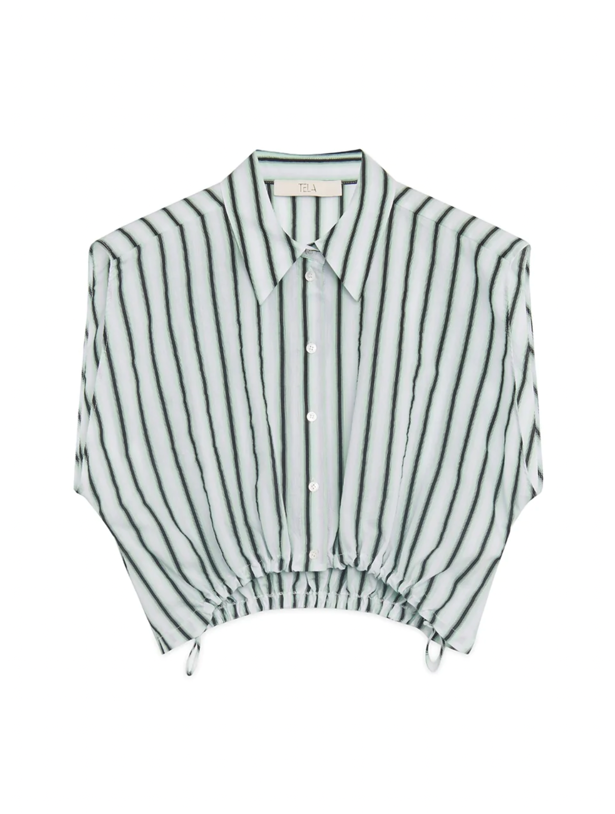 Parry Top-White/Green Stripe