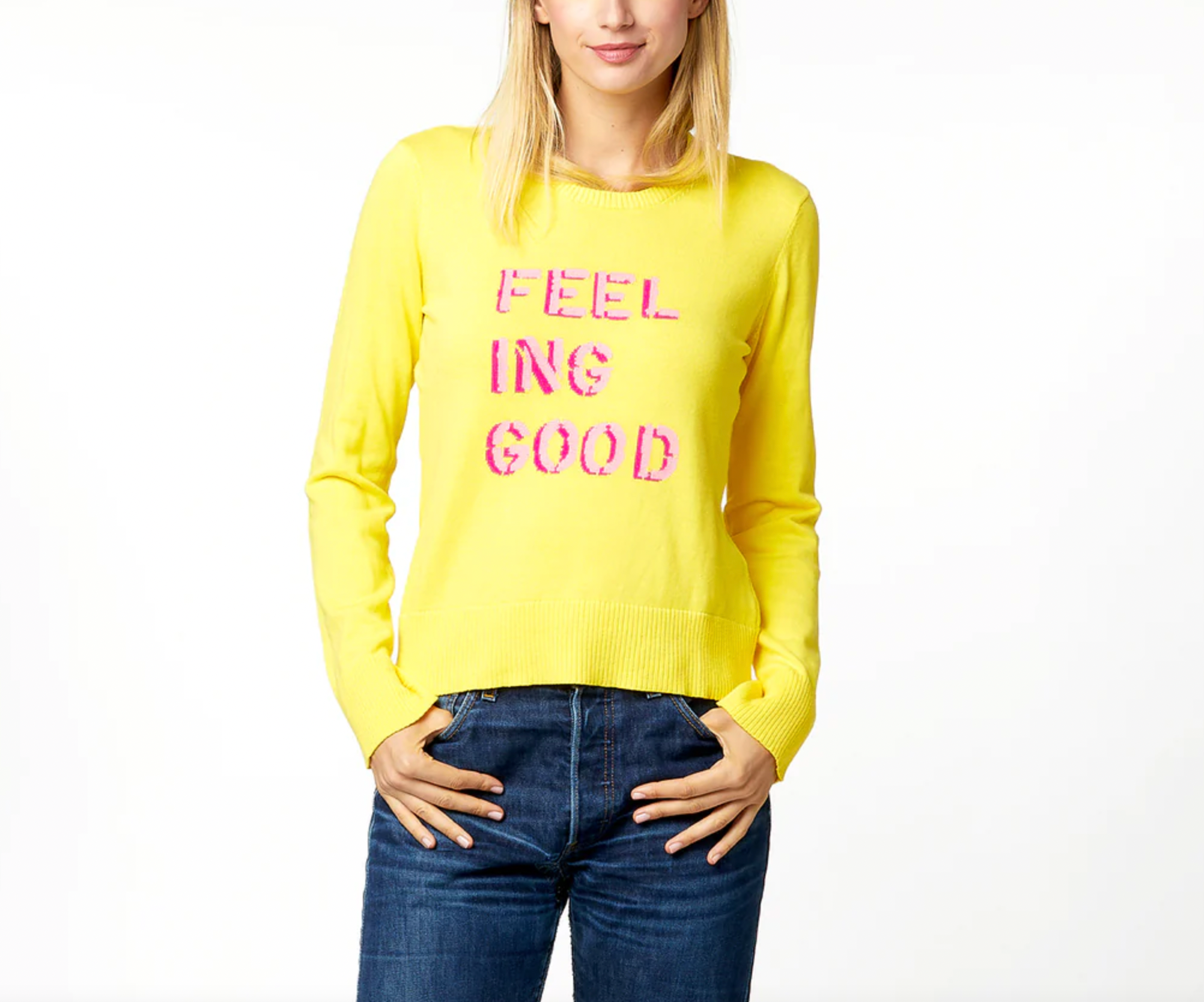 Liz Feeling Good Sweater - Sunshine