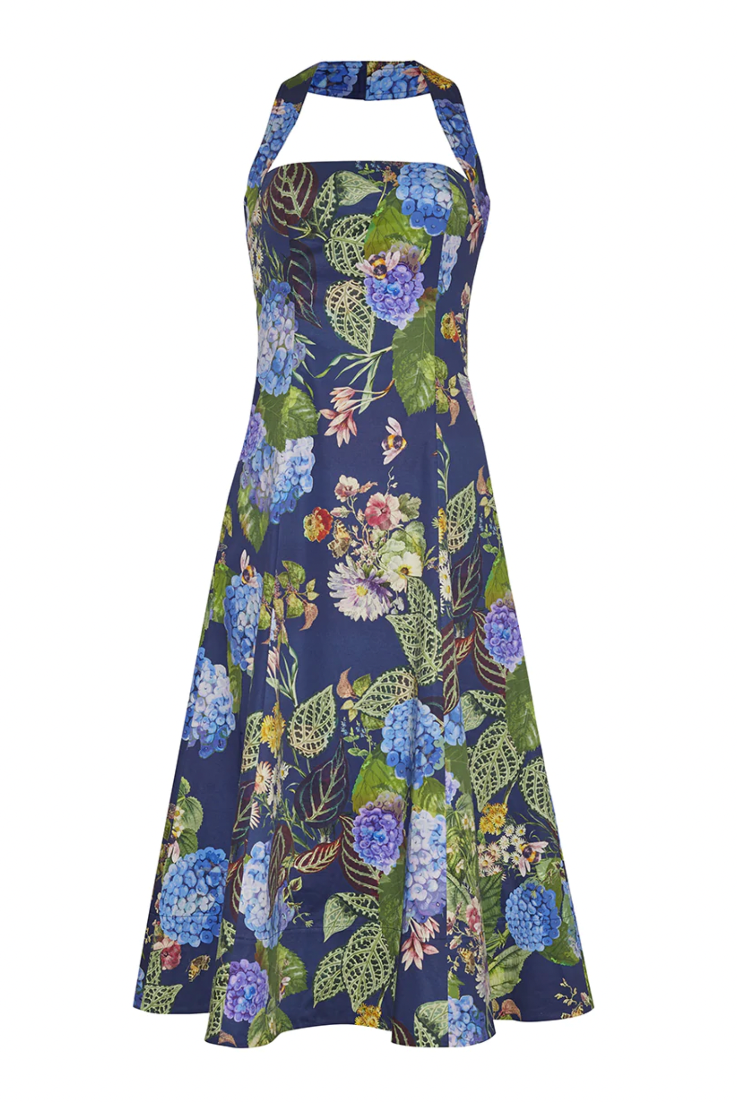Monroe Dress - Avery Floral Evening Blue