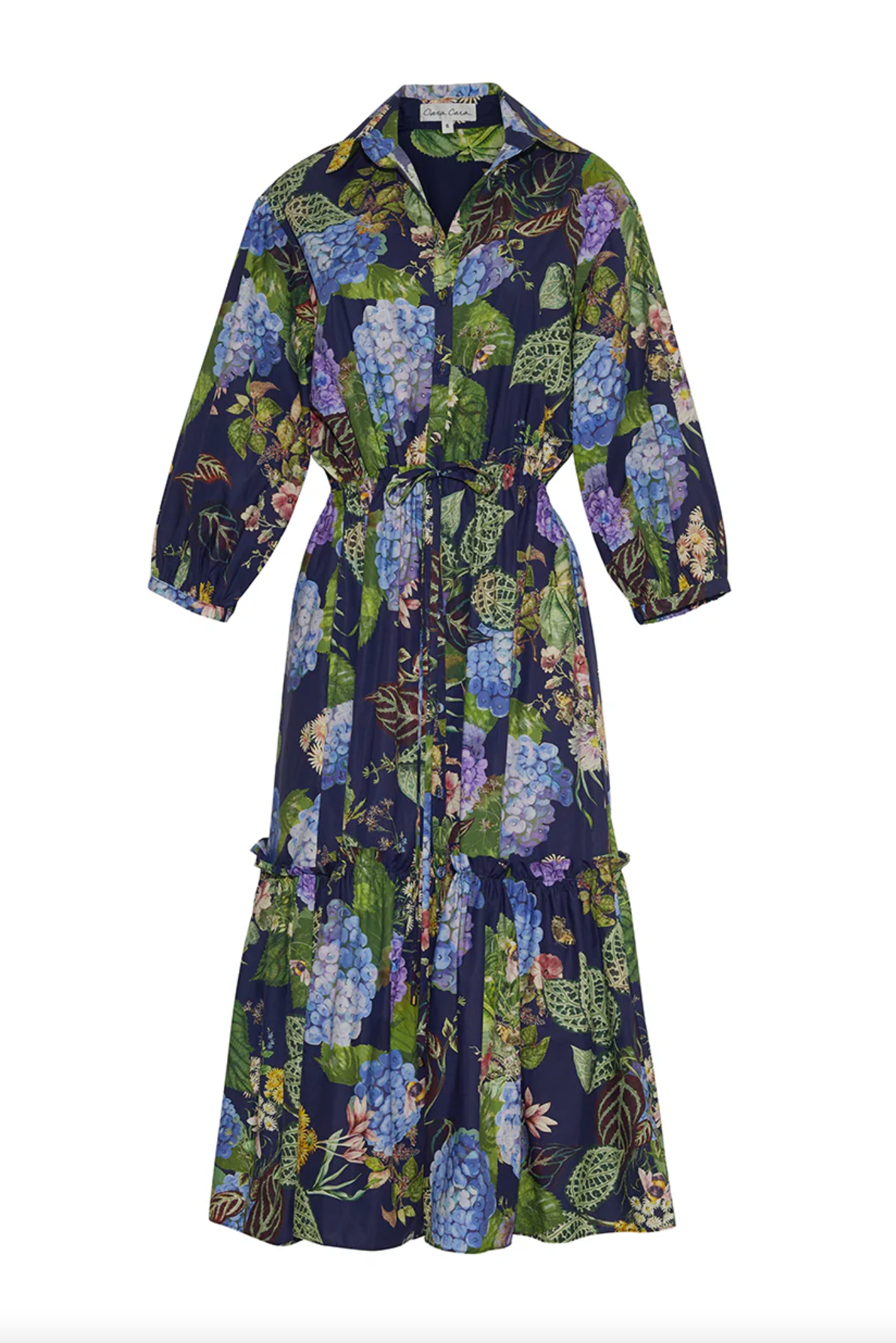 Hutton Dress - Avery Floral Evening Blue
