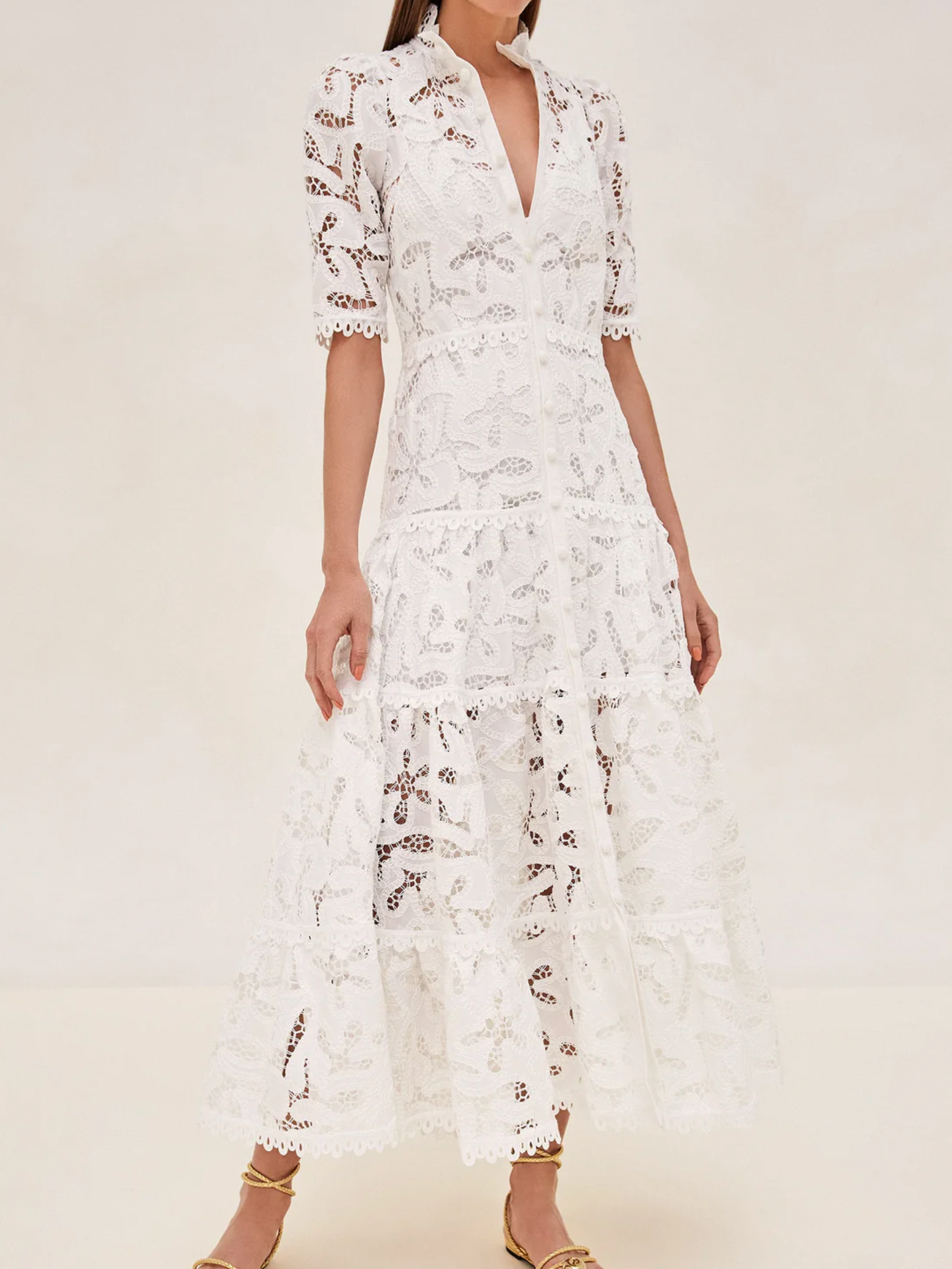 Ledina Dress-White
